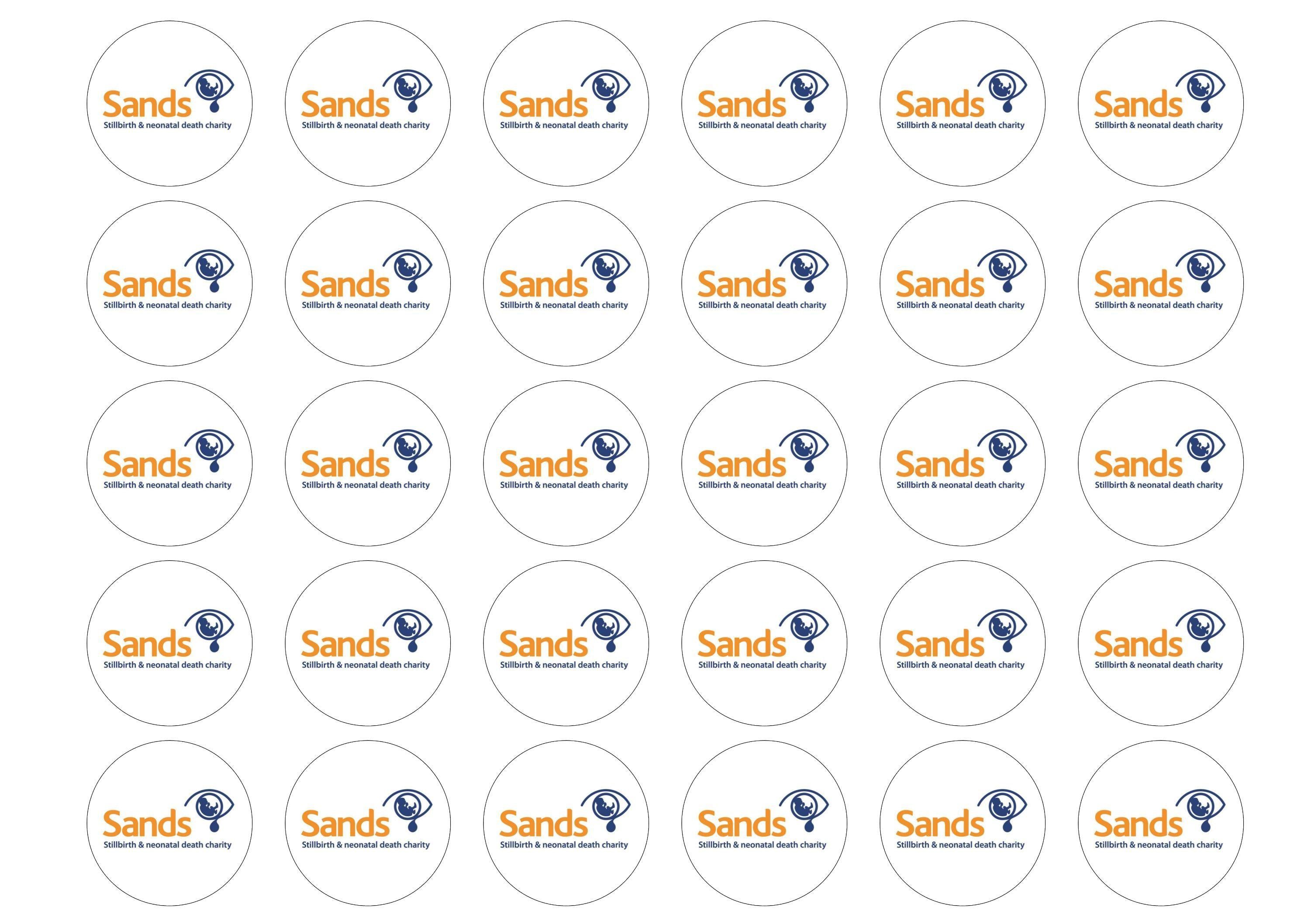 38mm printed edible cupcake toppers