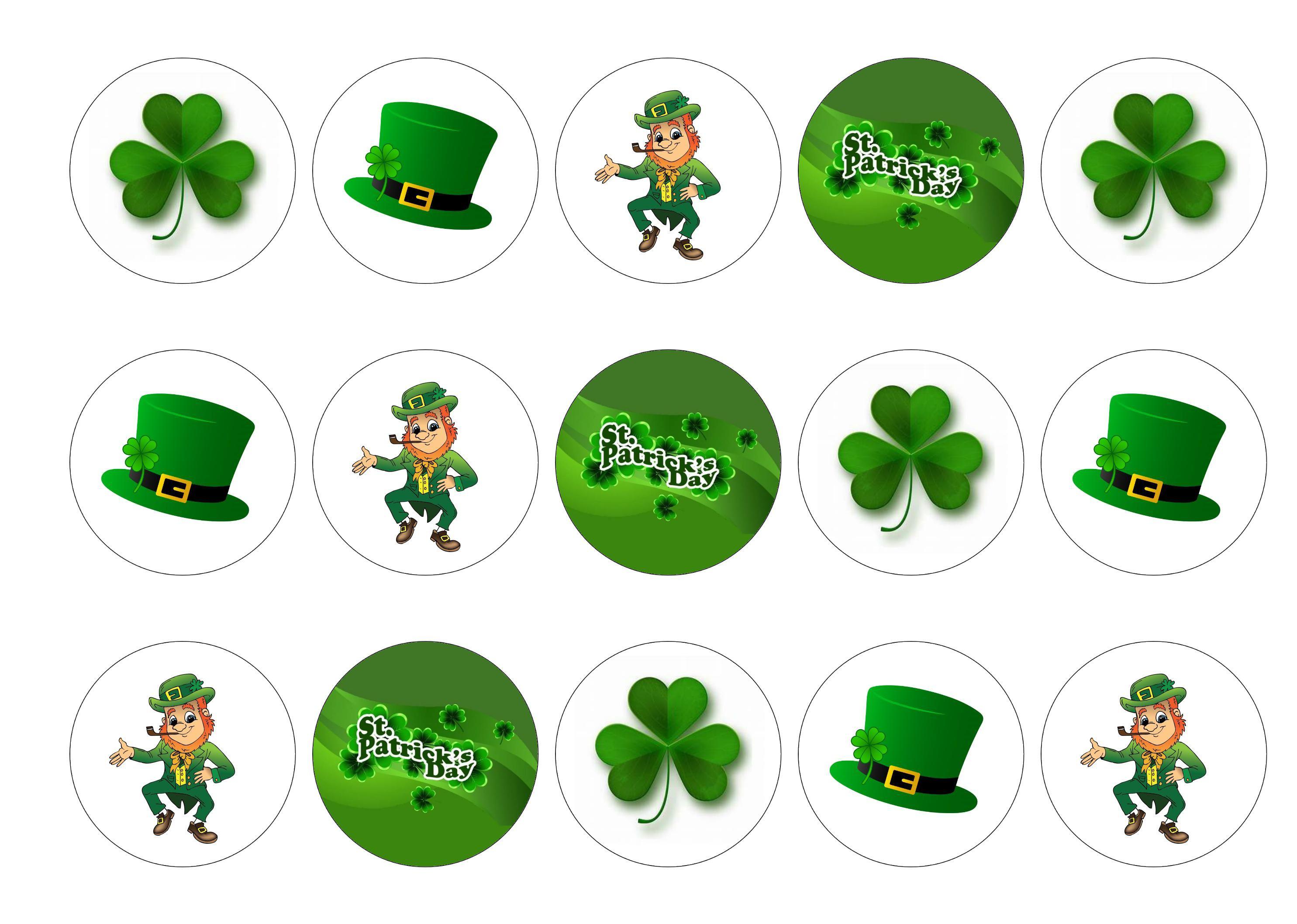 50mm printed edible cupcake toppers