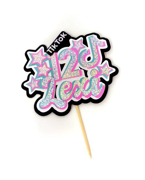 Personalised TikTok cake topper