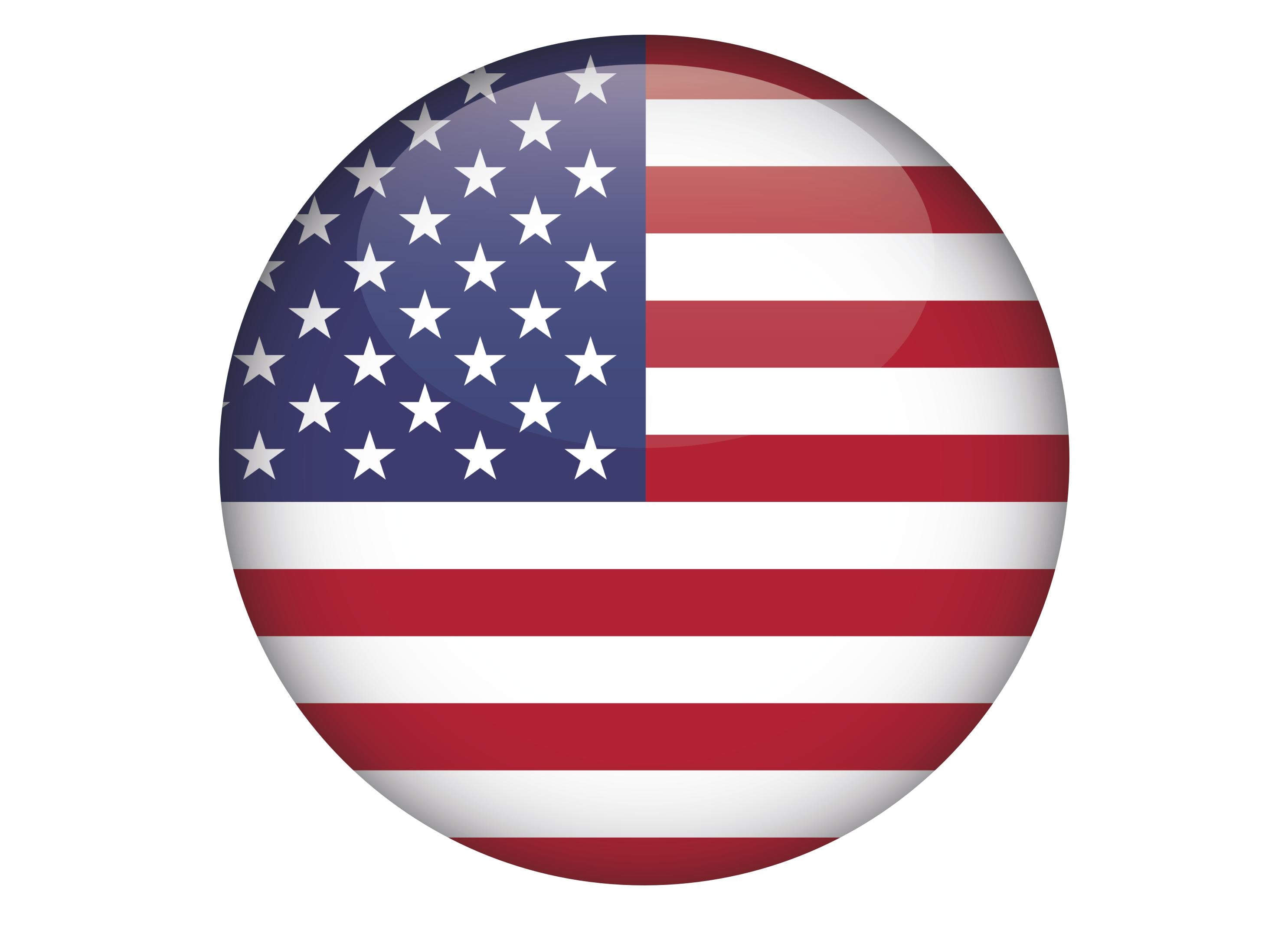 Large cake topper with the Flag of USA