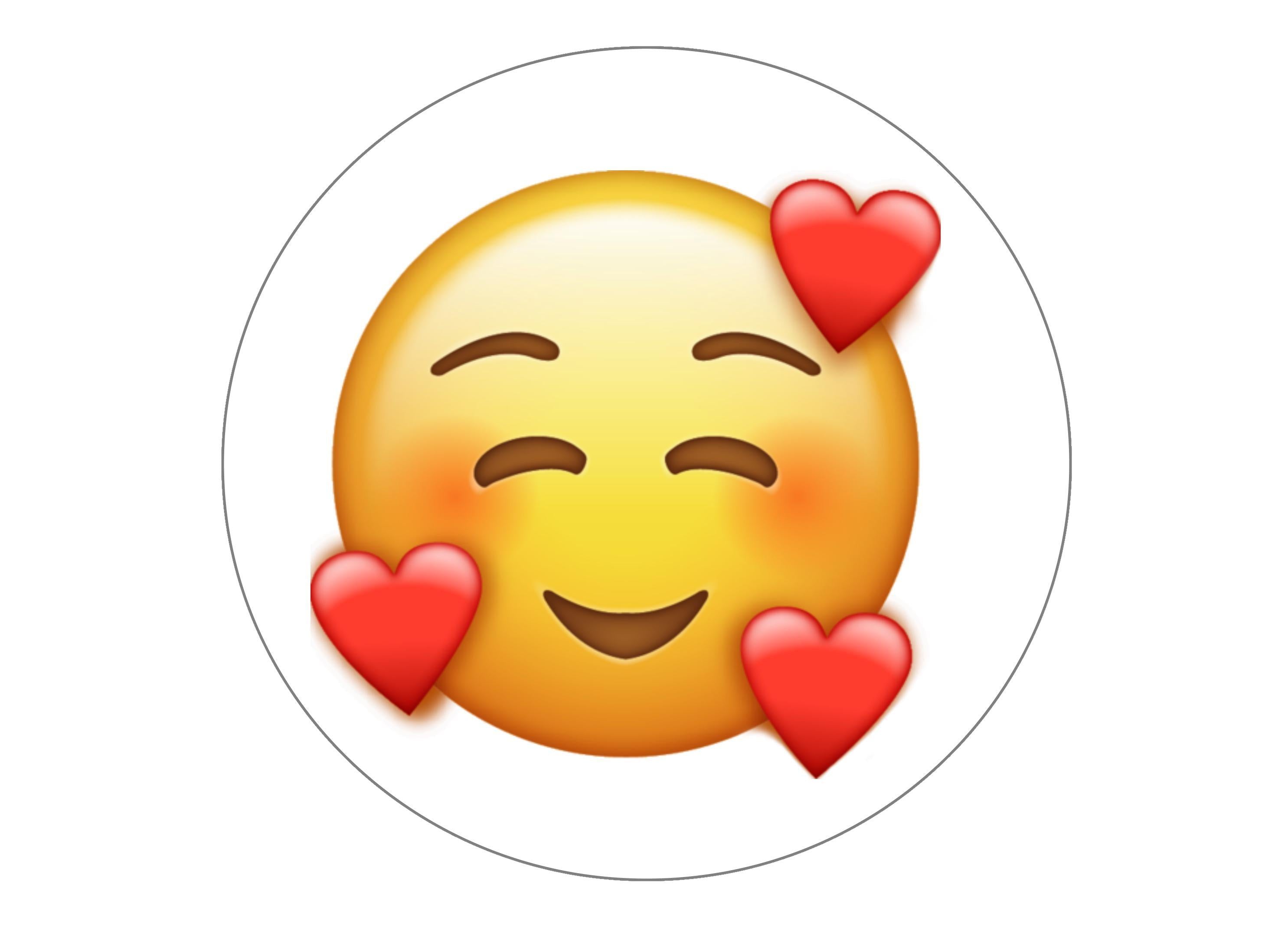 Valentine Emoji's-Edible cake toppers-Edibilis