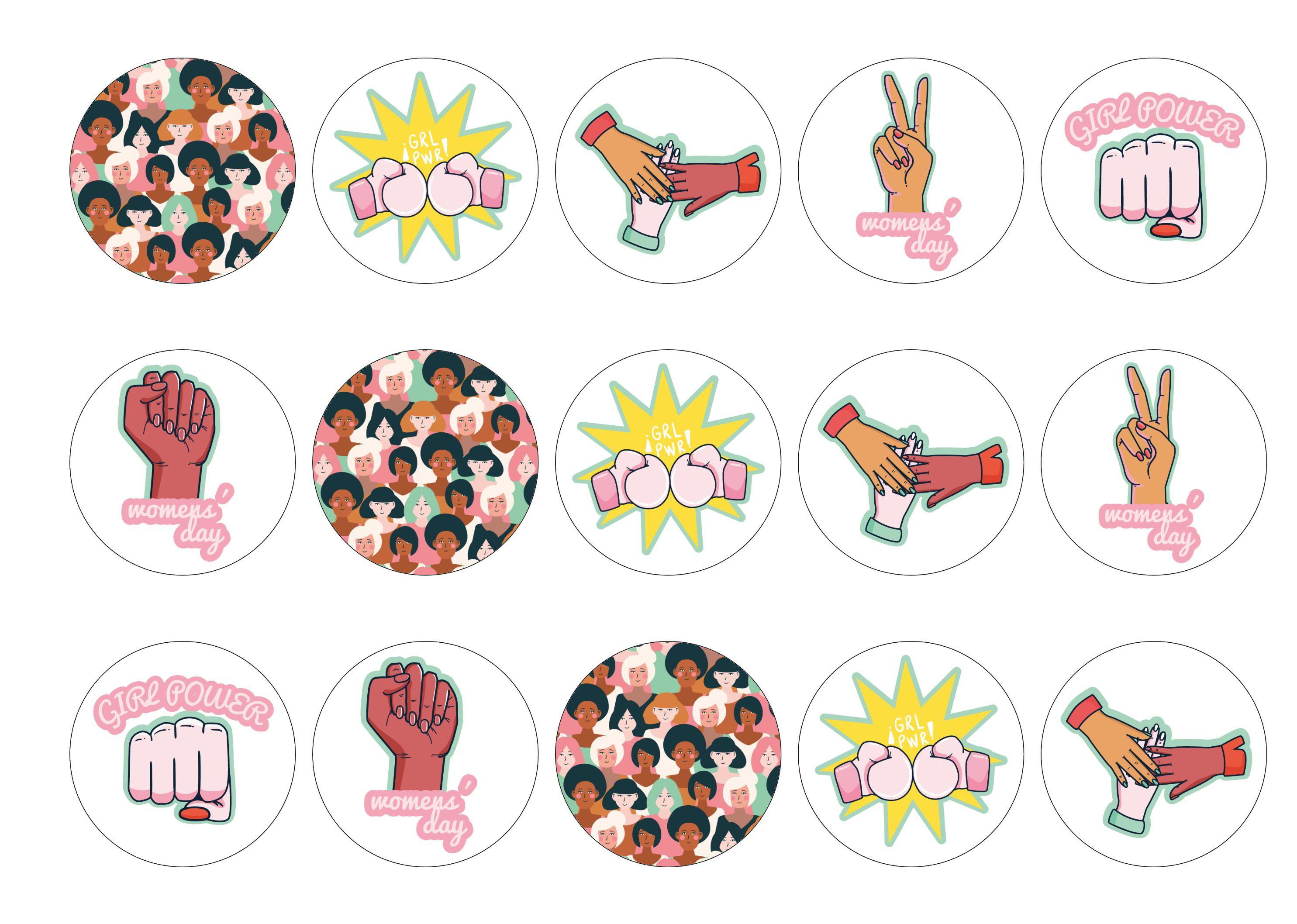 Womens' Day-Edible cake toppers-Edibilis