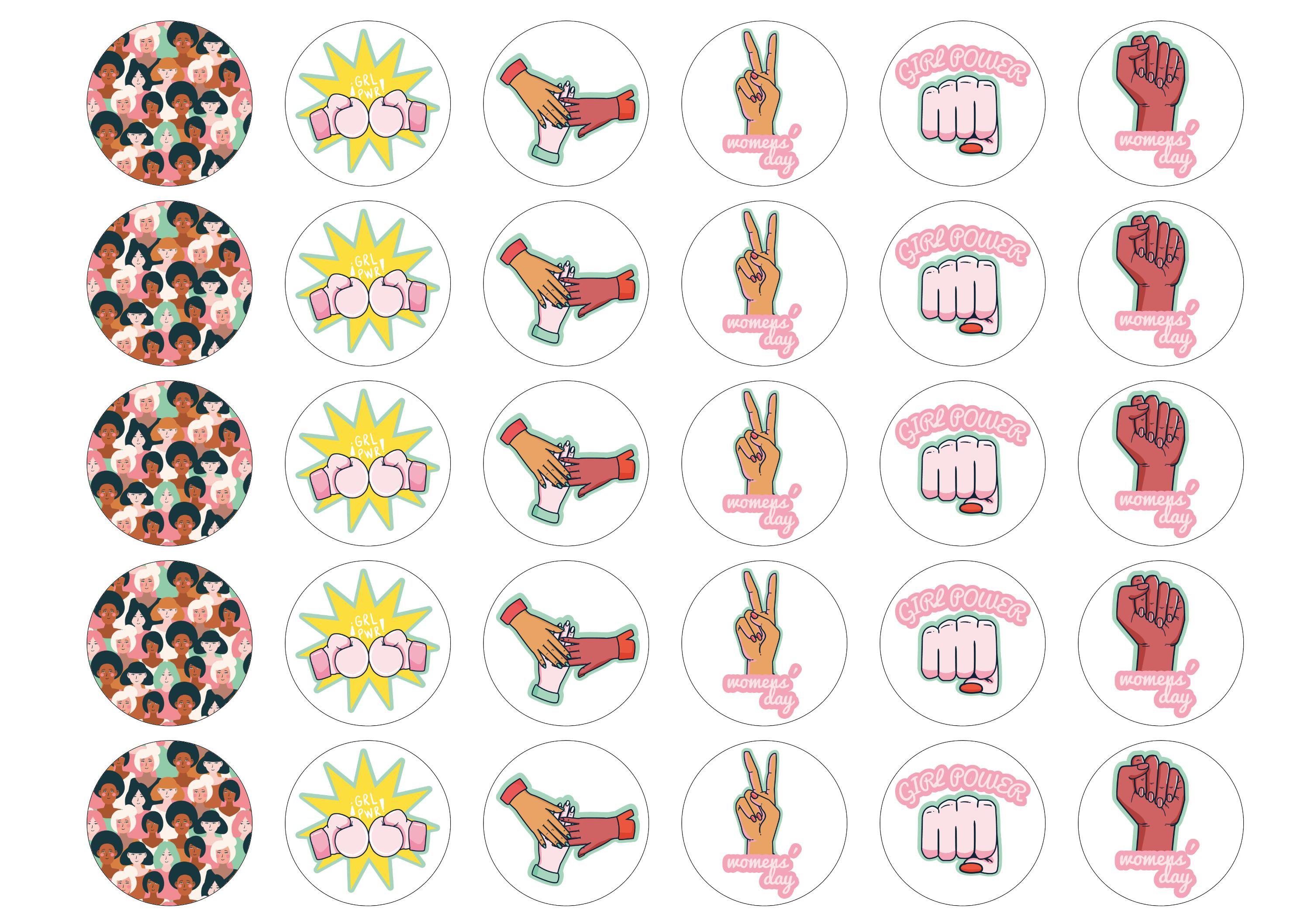 Womens' Day-Edible cake toppers-Edibilis