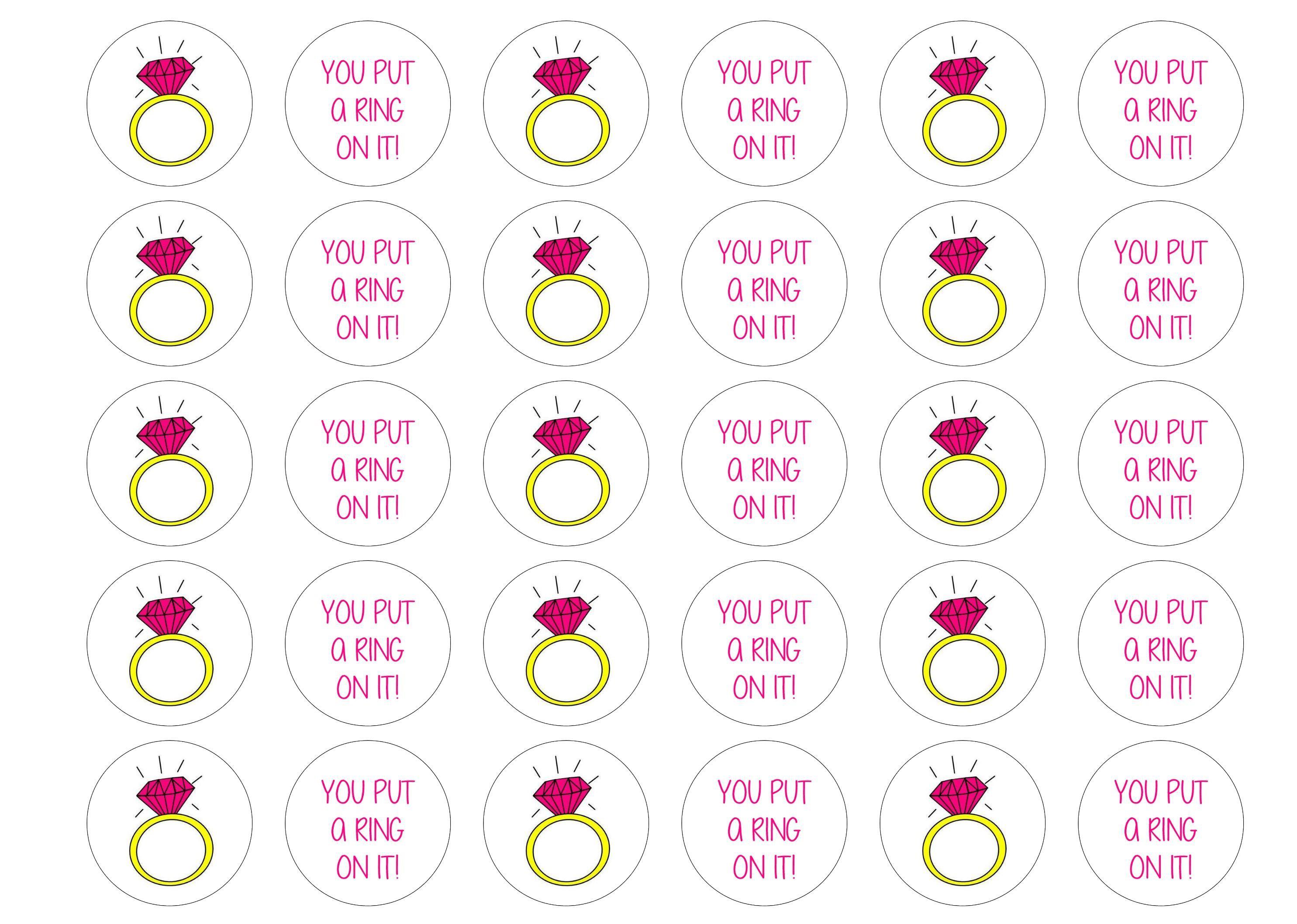 38mm printed edible cupcake toppers