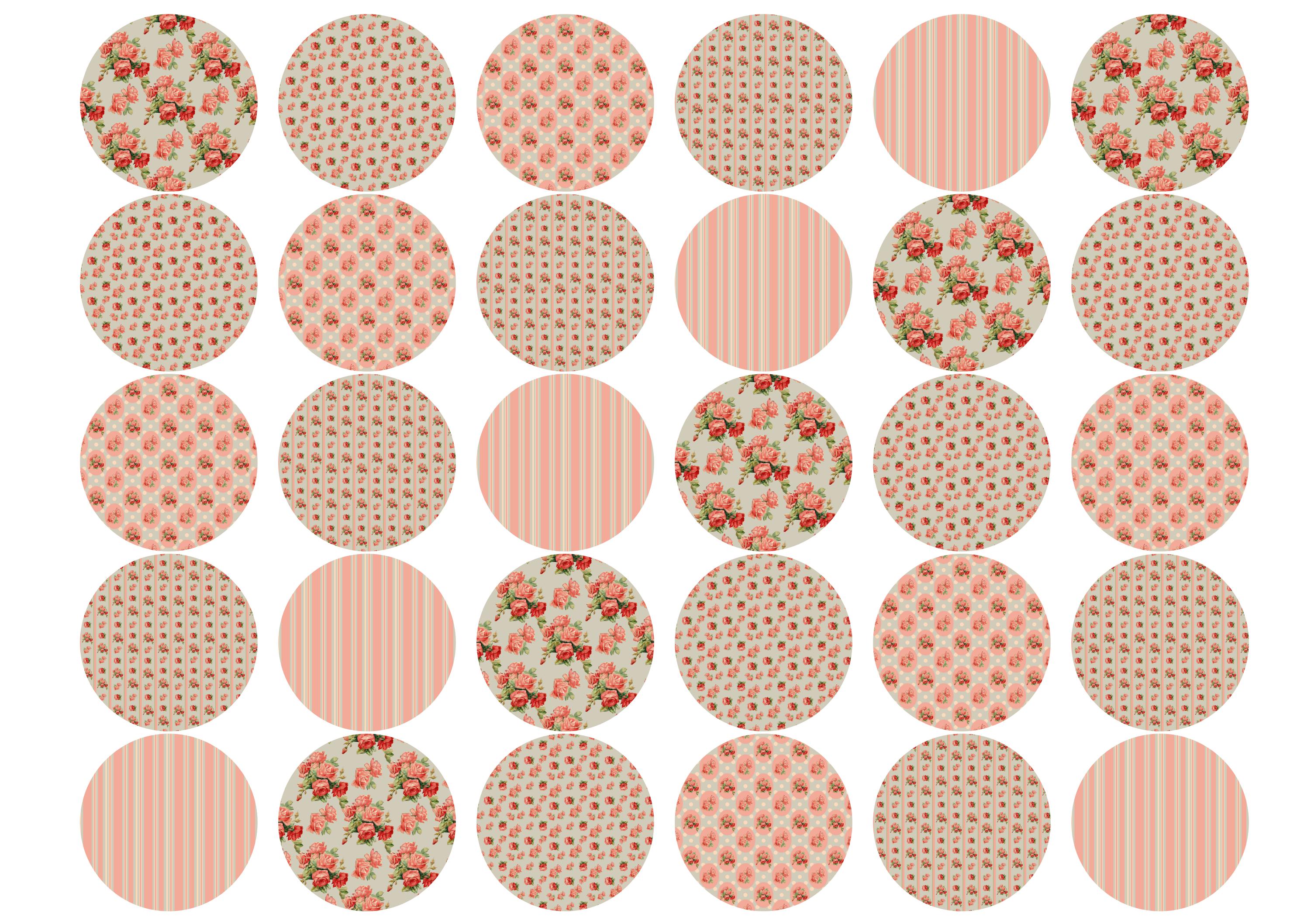 Shabby Chic - Pink-Edible cake toppers-Edibilis