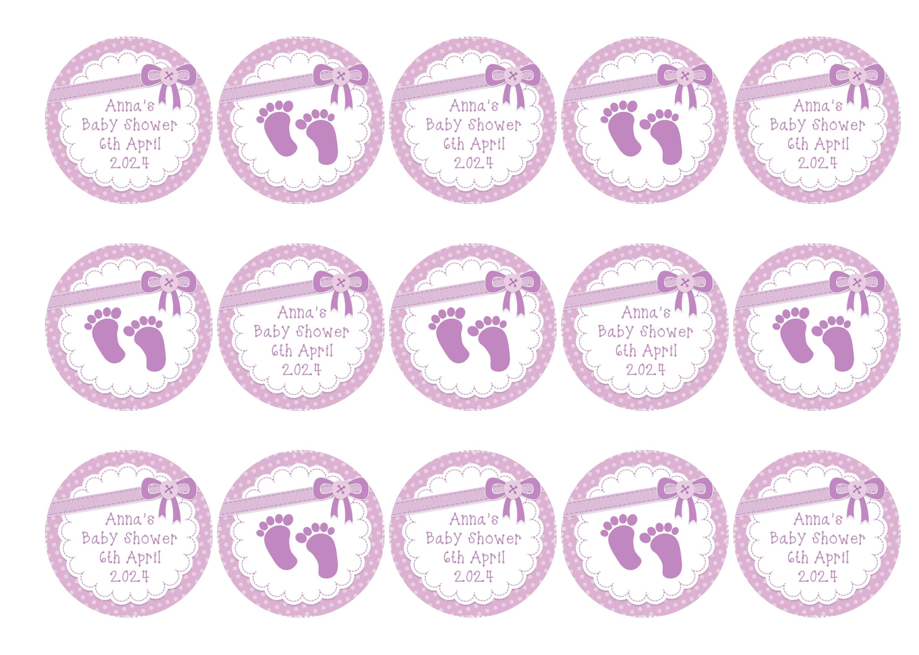 15 baby shower personalised cake toppers