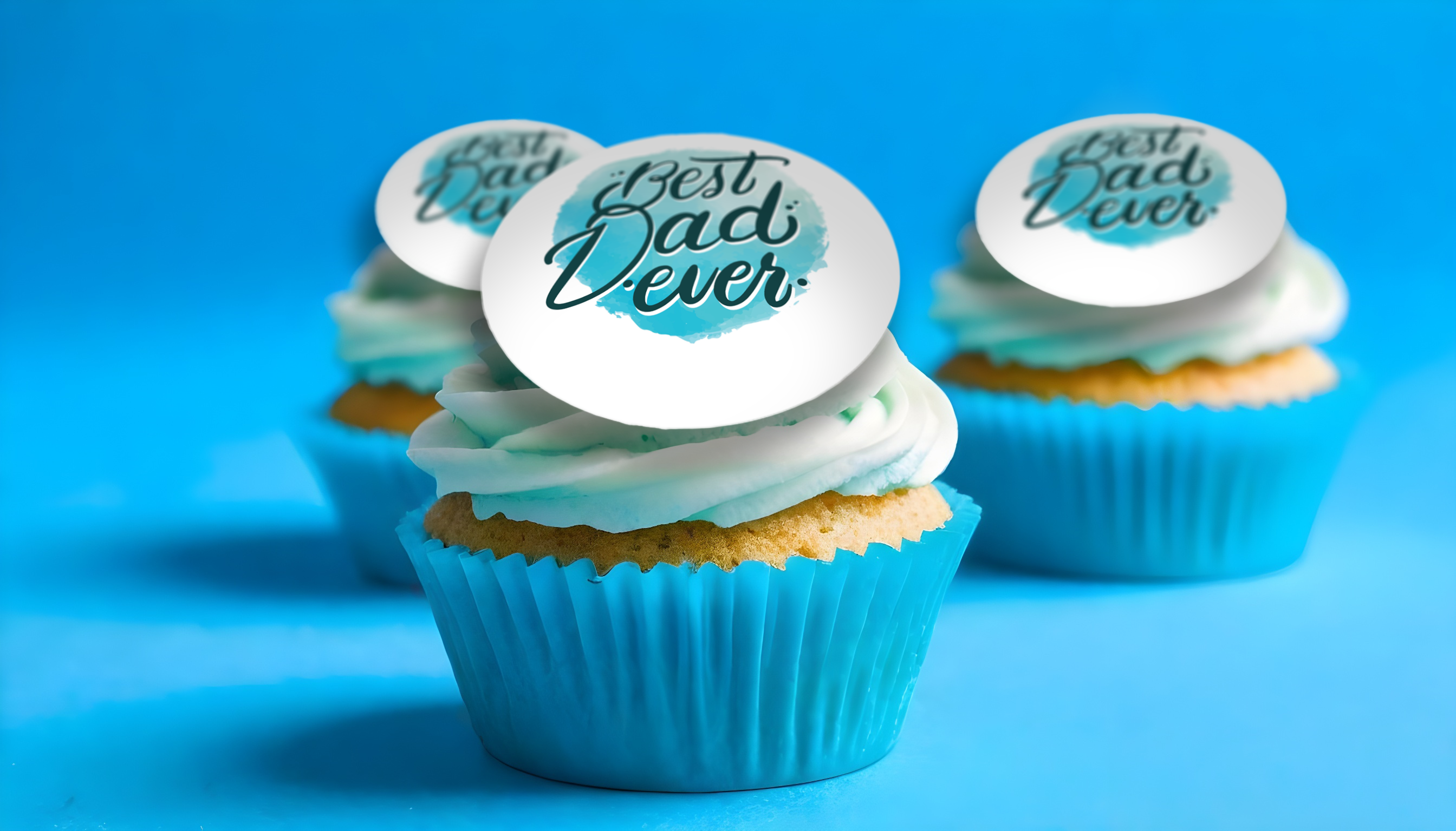 Best Dad Ever cupcakes for Father's Day