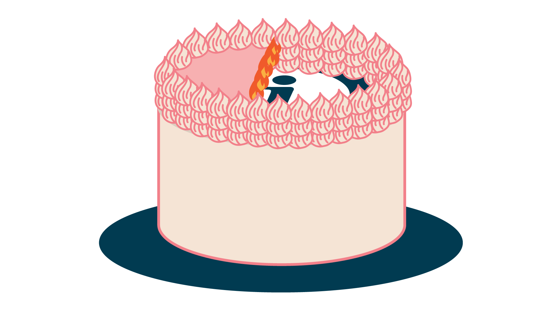 Burn Away Cake - Personalised Toppers