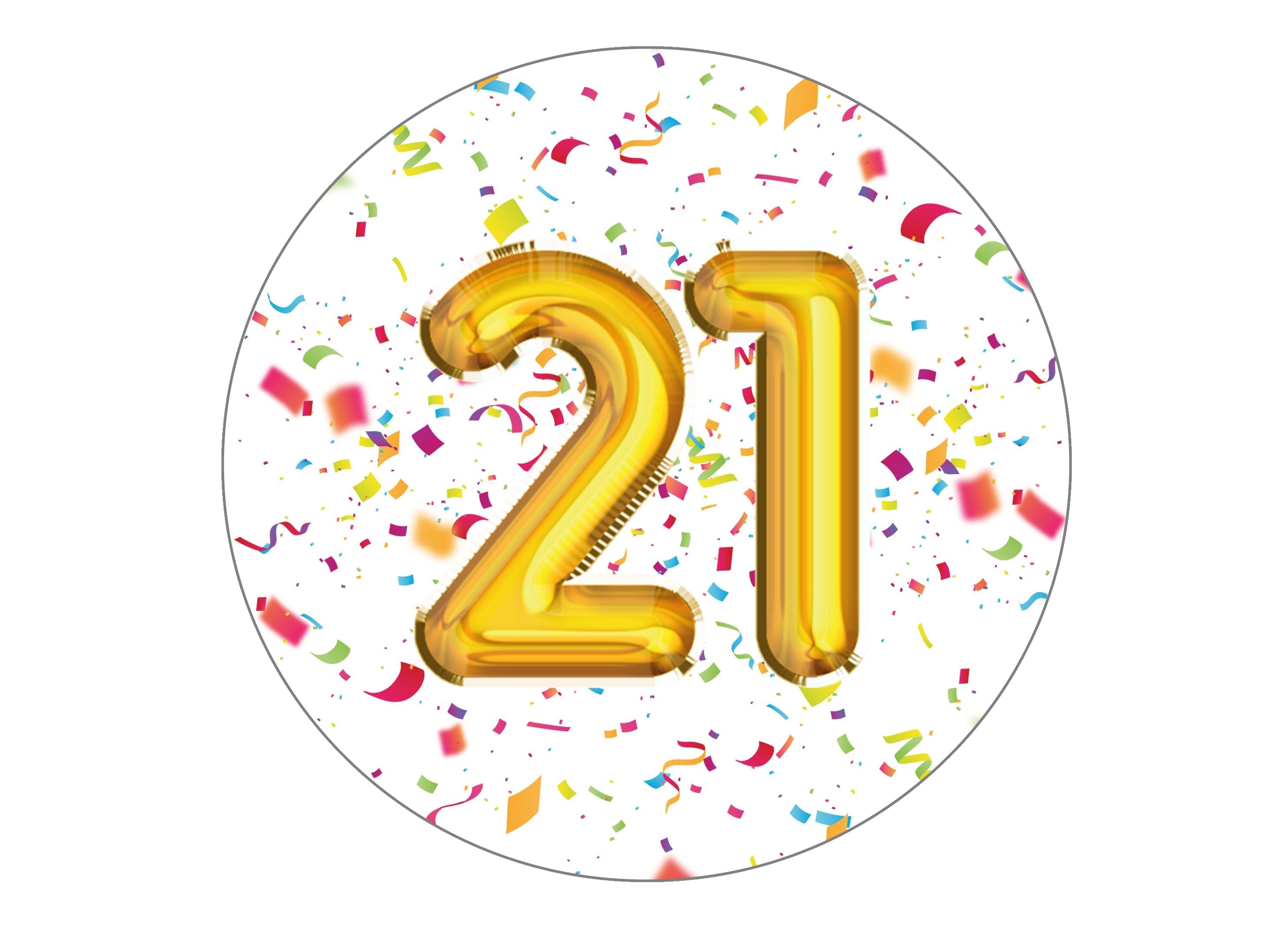 Gold Confetti Numbers - Choose your own number