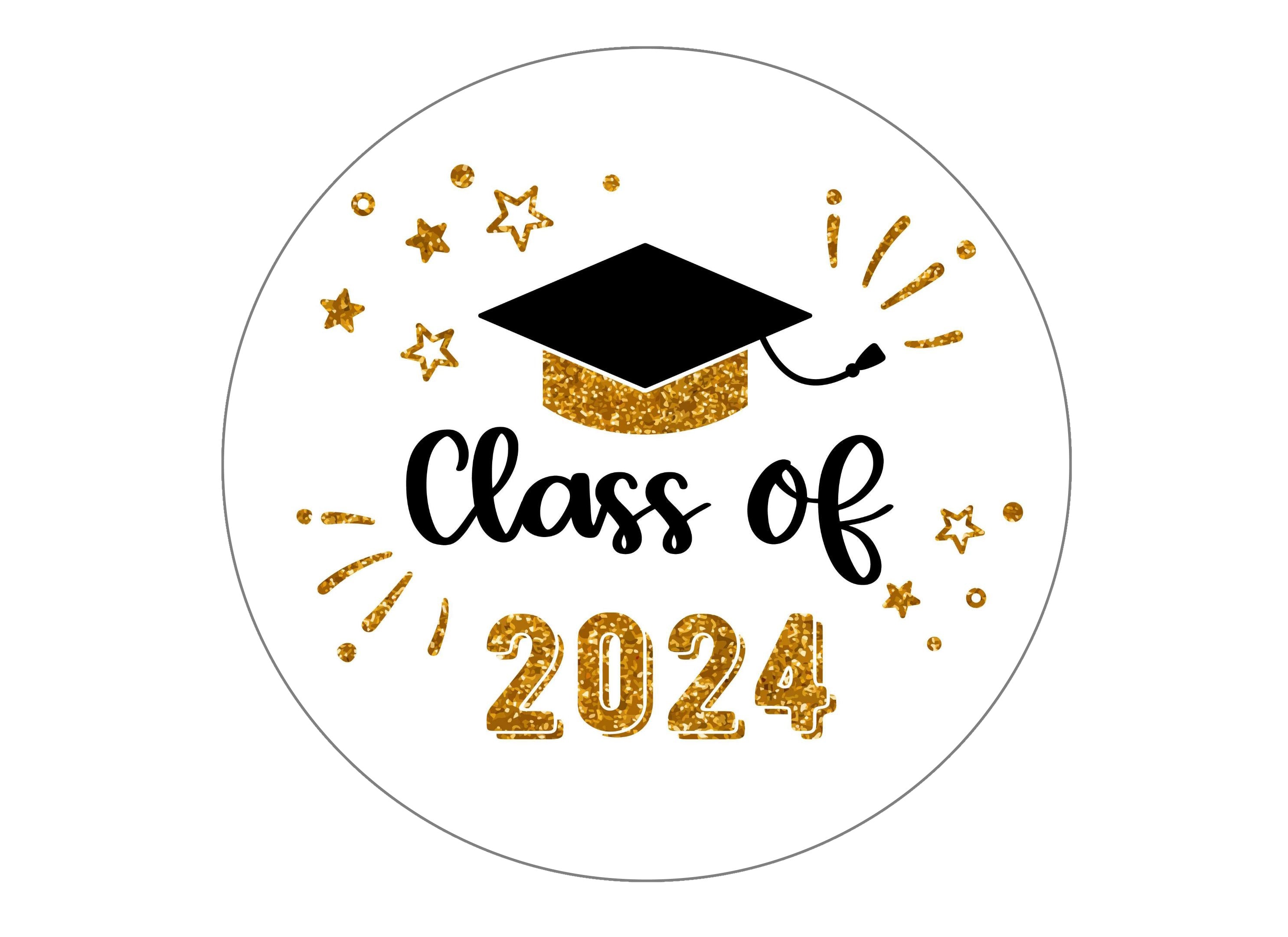 Large graduation cake topper for class of 2024