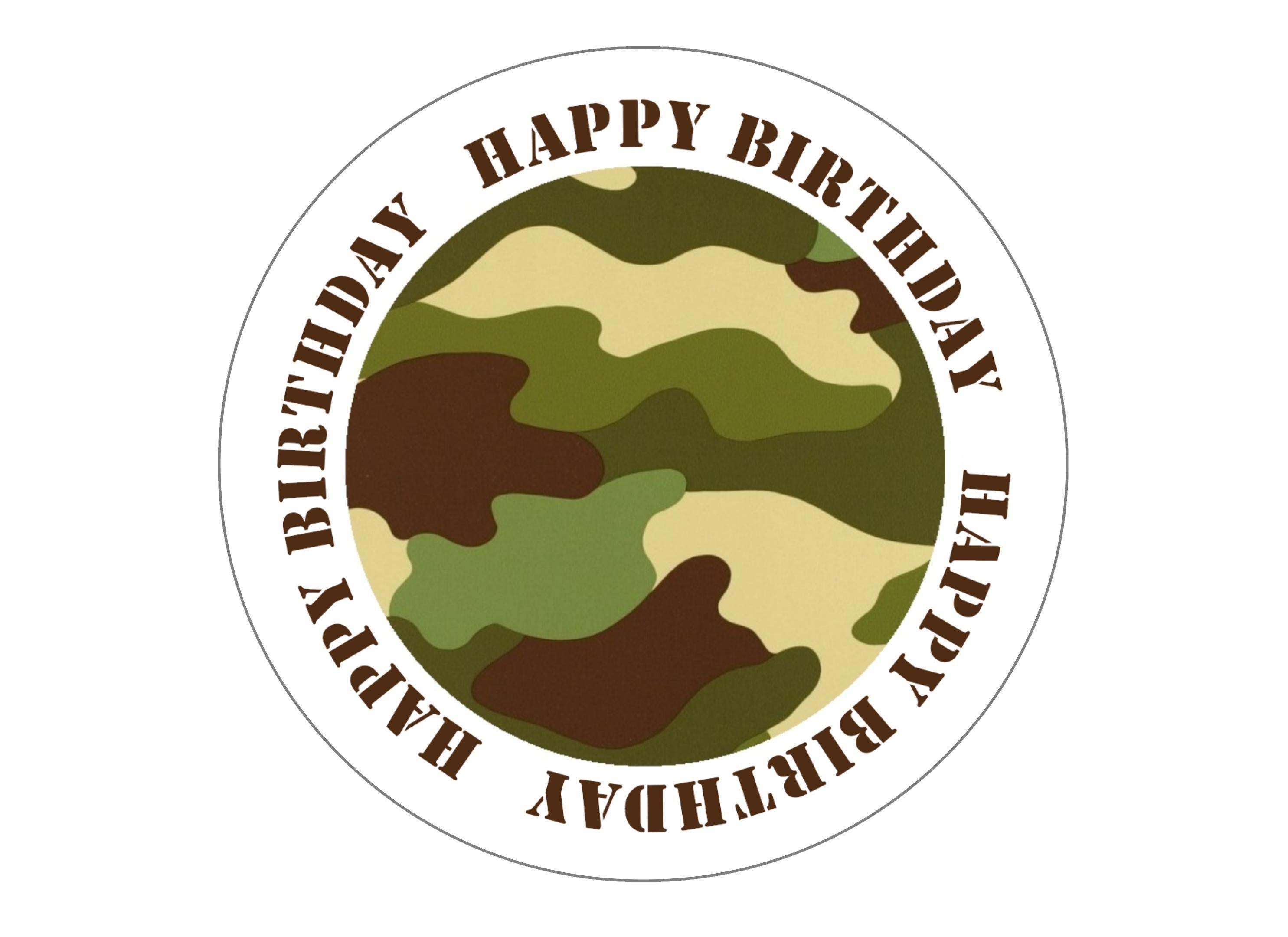 Happy Birthday - Camouflage