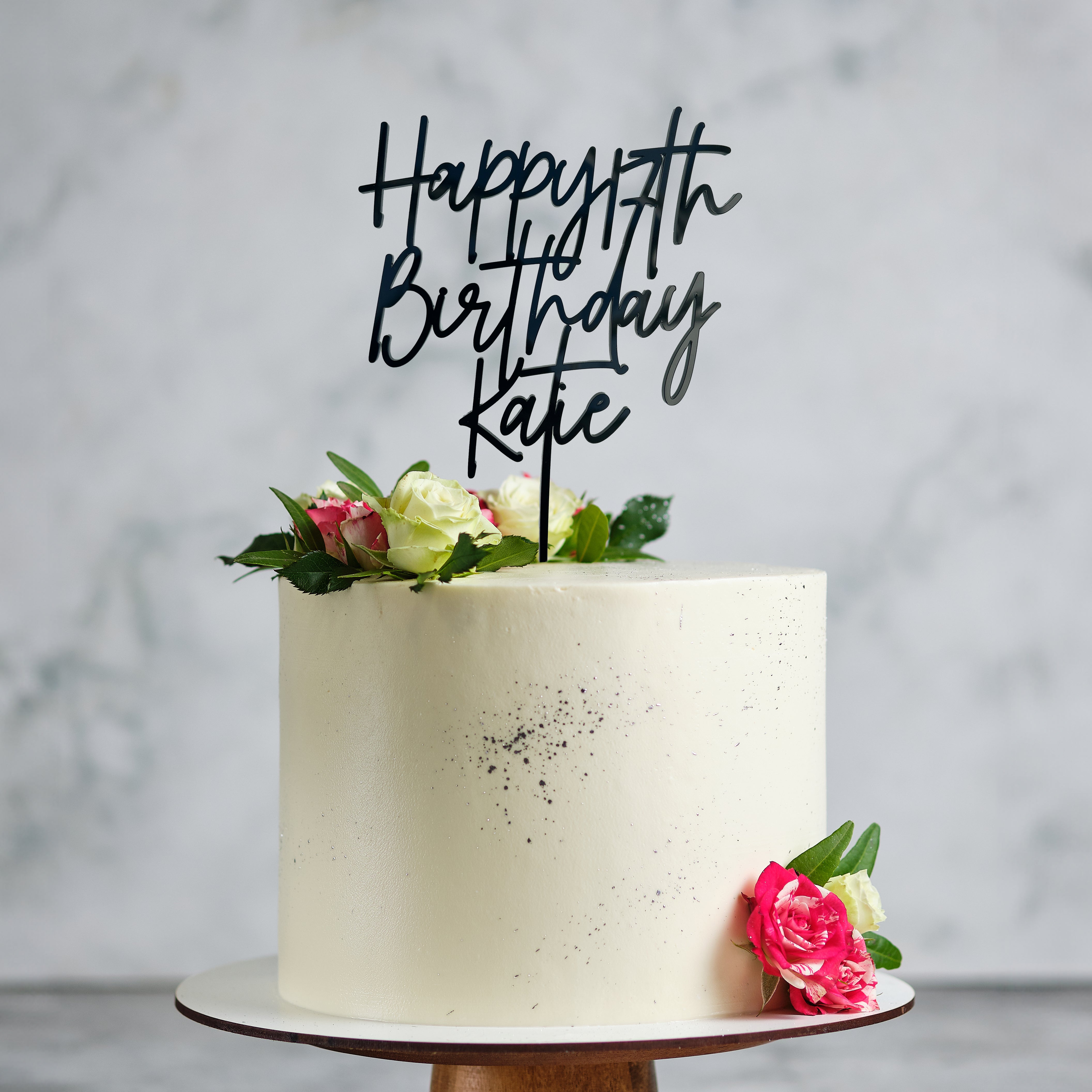 Personalised Acrylic Cake Topper