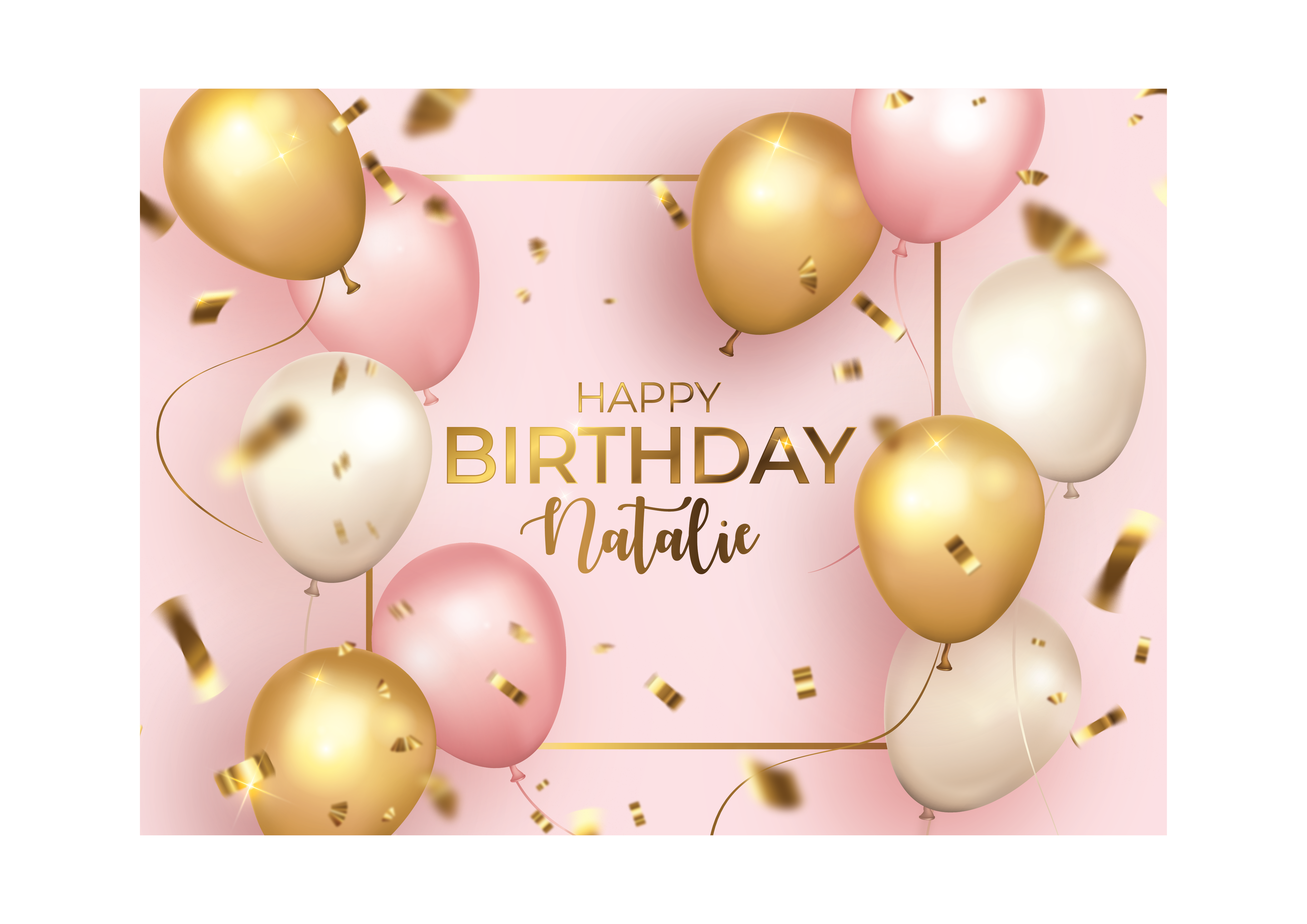 Personalised Costco Size Birthday Balloon Topper