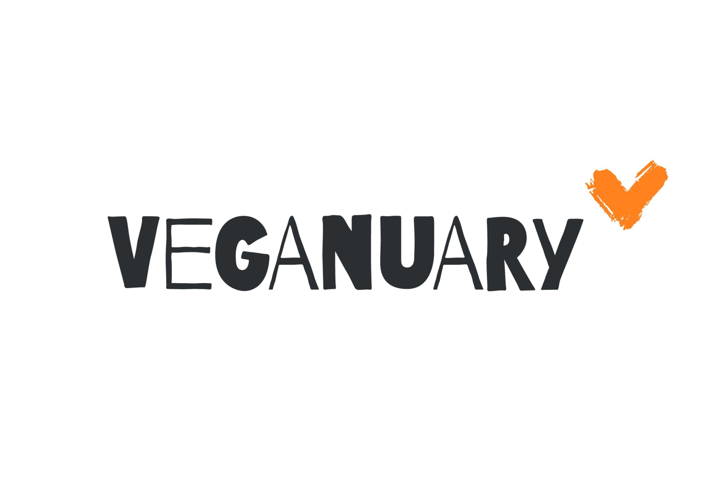 A4 edible topper with the Veganuary Orange logo