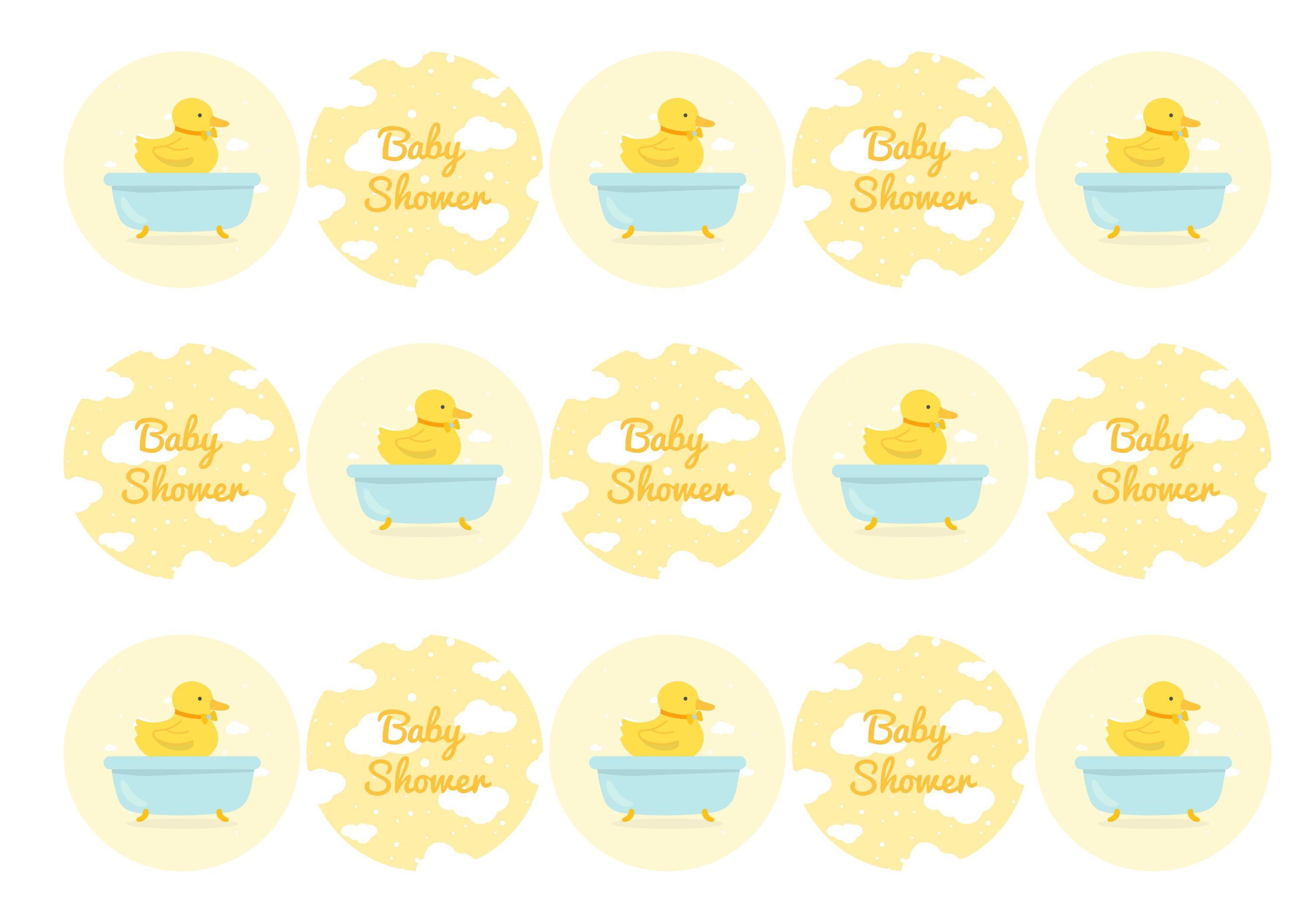 Baby Shower - Yellow Chick-Edible cake toppers-Edibilis