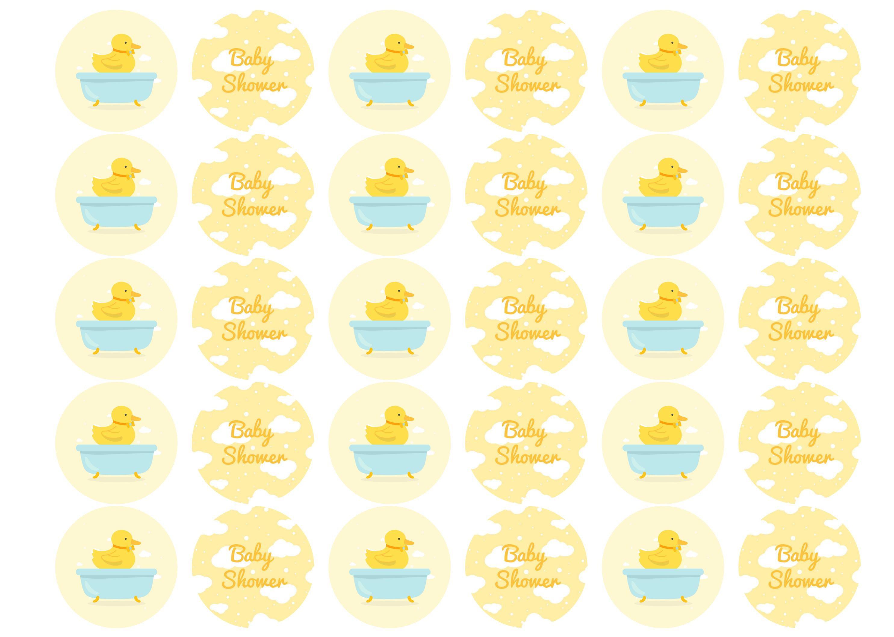 Baby Shower - Yellow Chick-Edible cake toppers-Edibilis