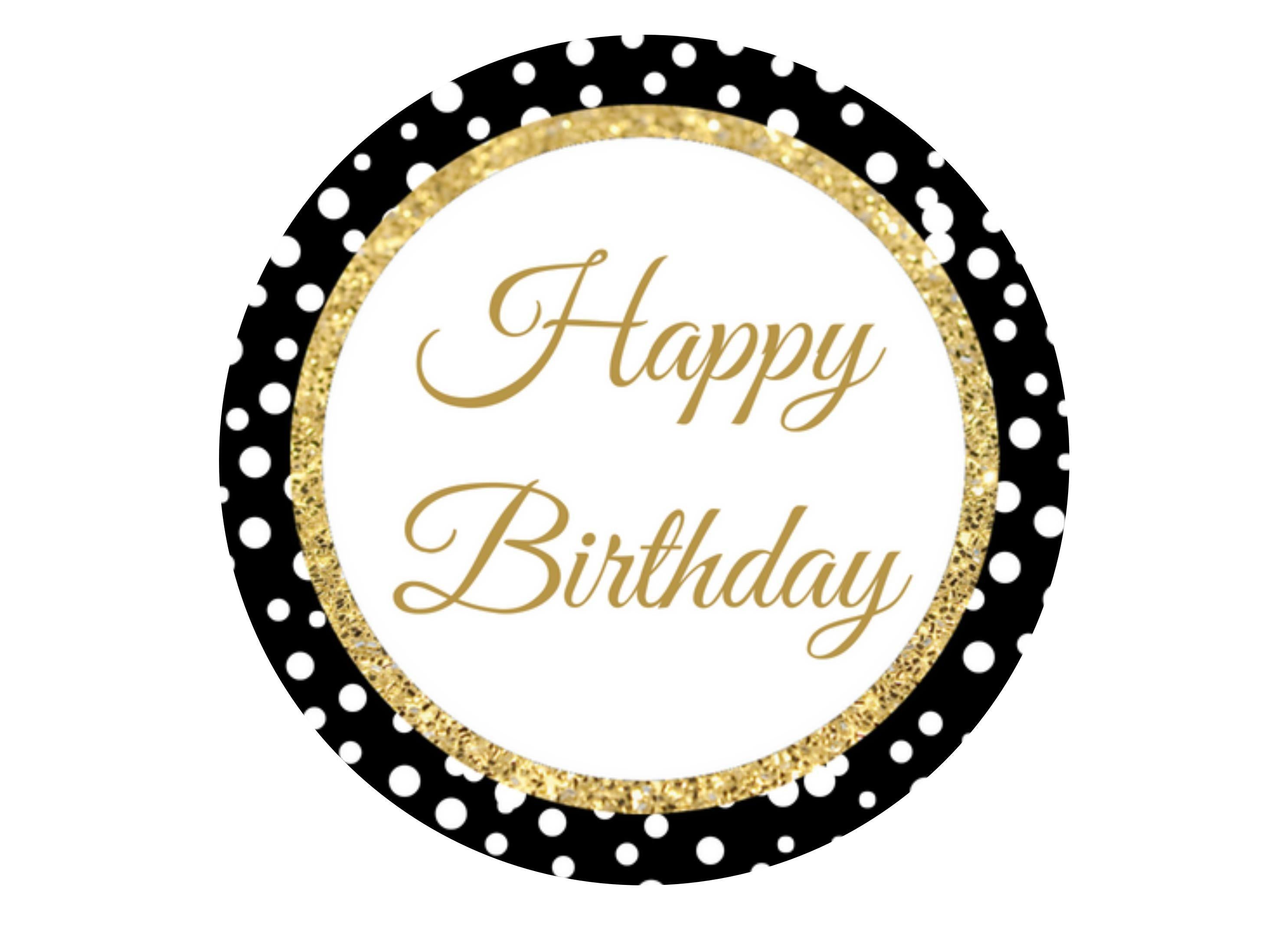 190mm printed edible cake topper