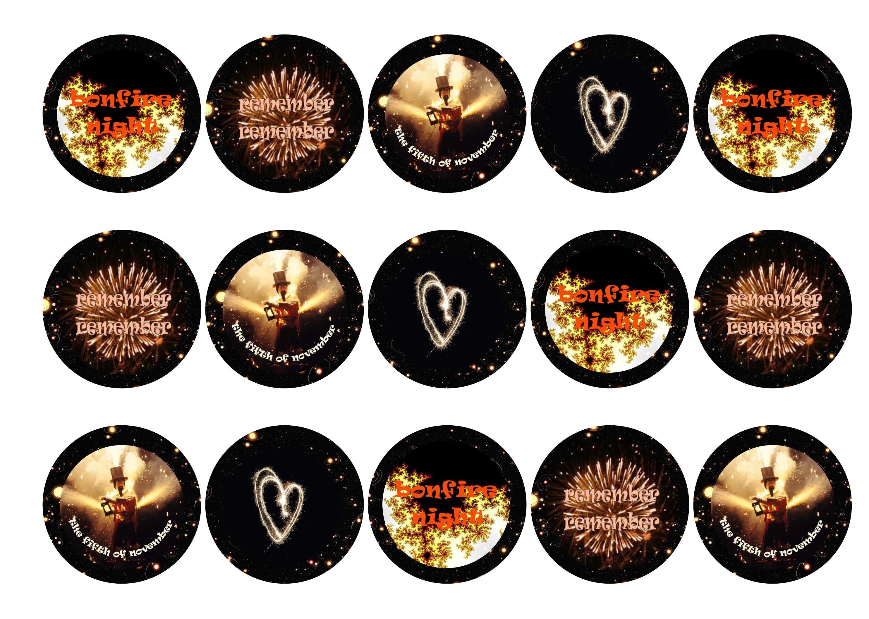 Bonfire Night-Edible cake toppers-Edibilis