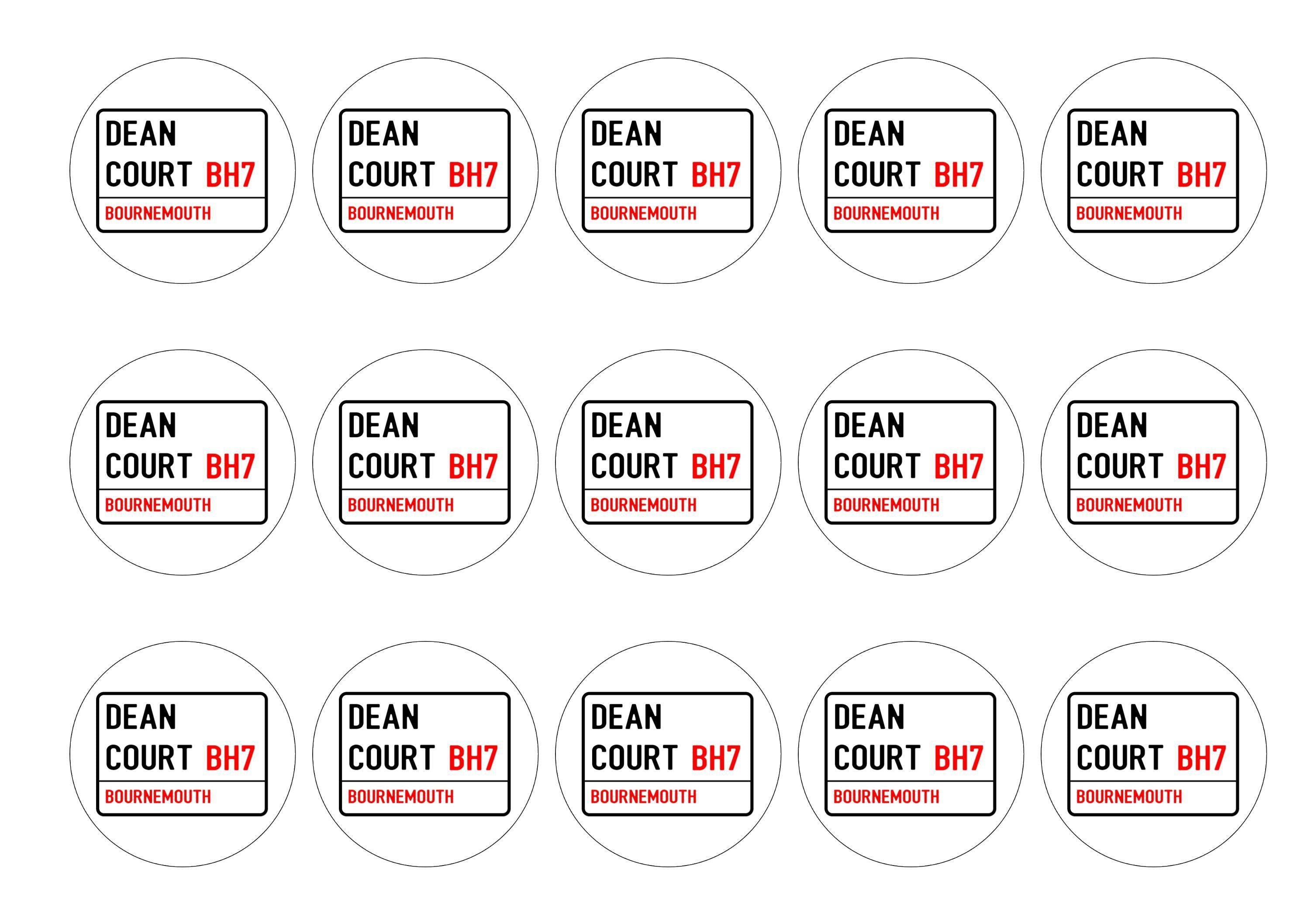 50mm printed edible cupcake toppers