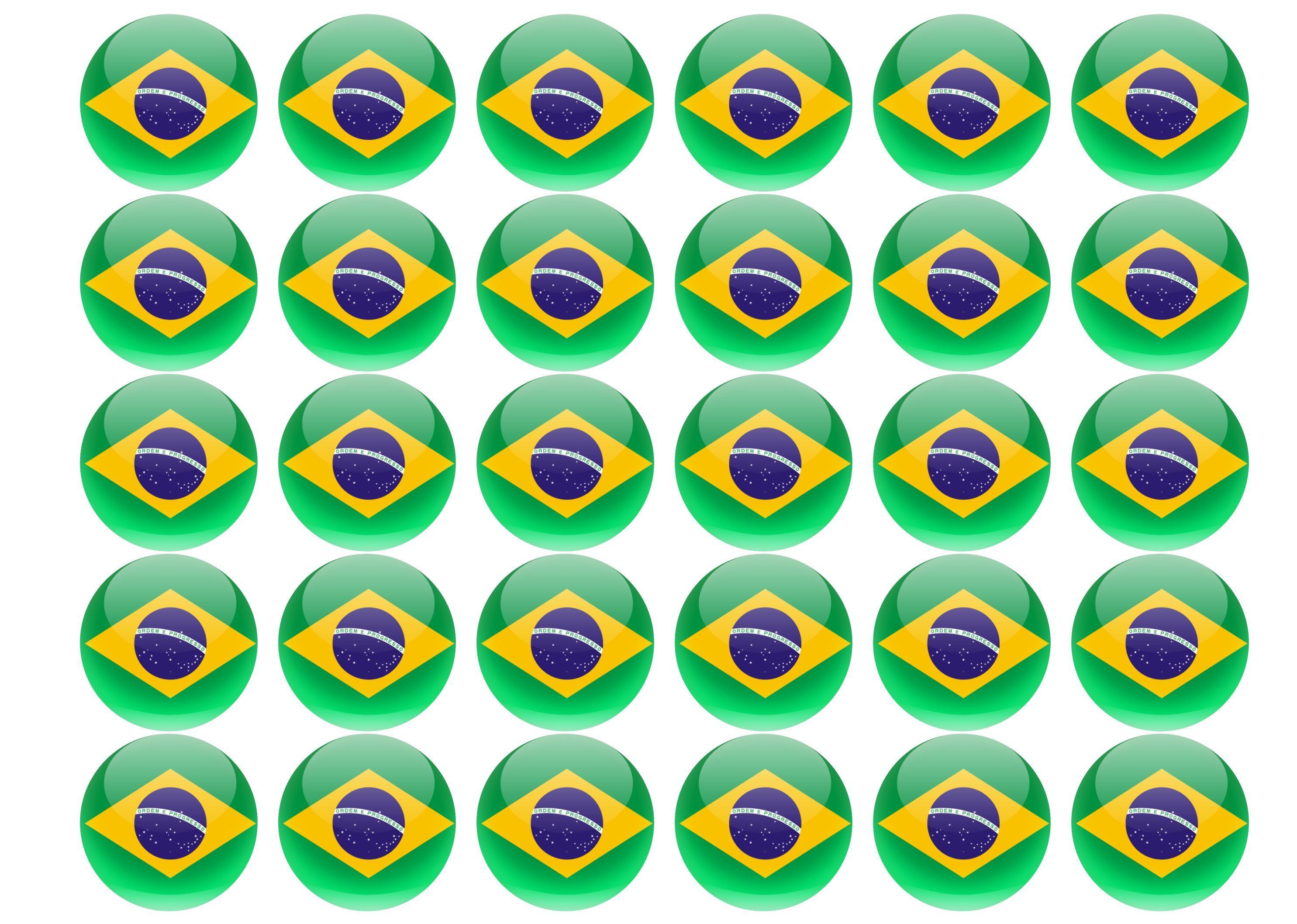 38mm printed edible cupcake toppers