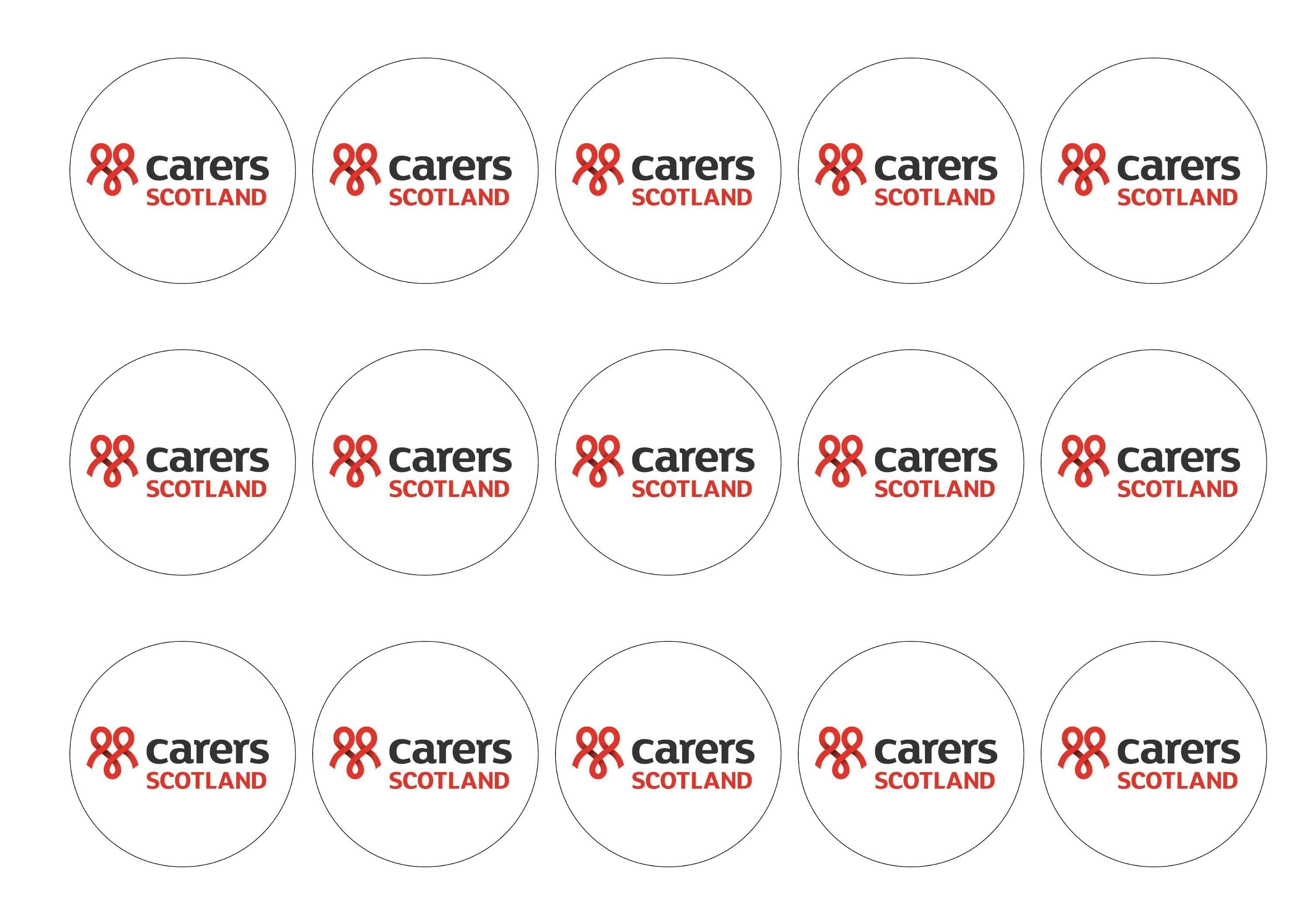50mm printed edible cupcake toppers