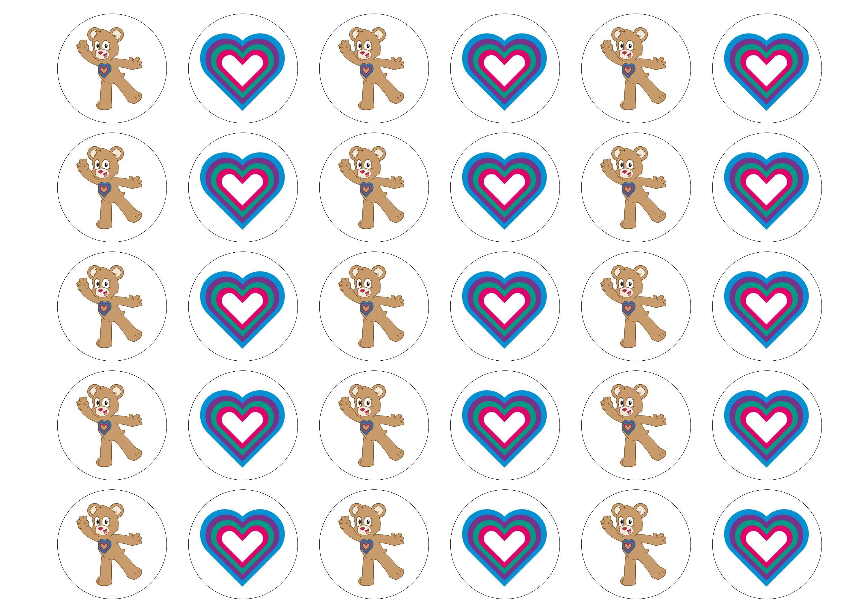 Edible cupcake toppers supporting Children's Heart Surgery Fund