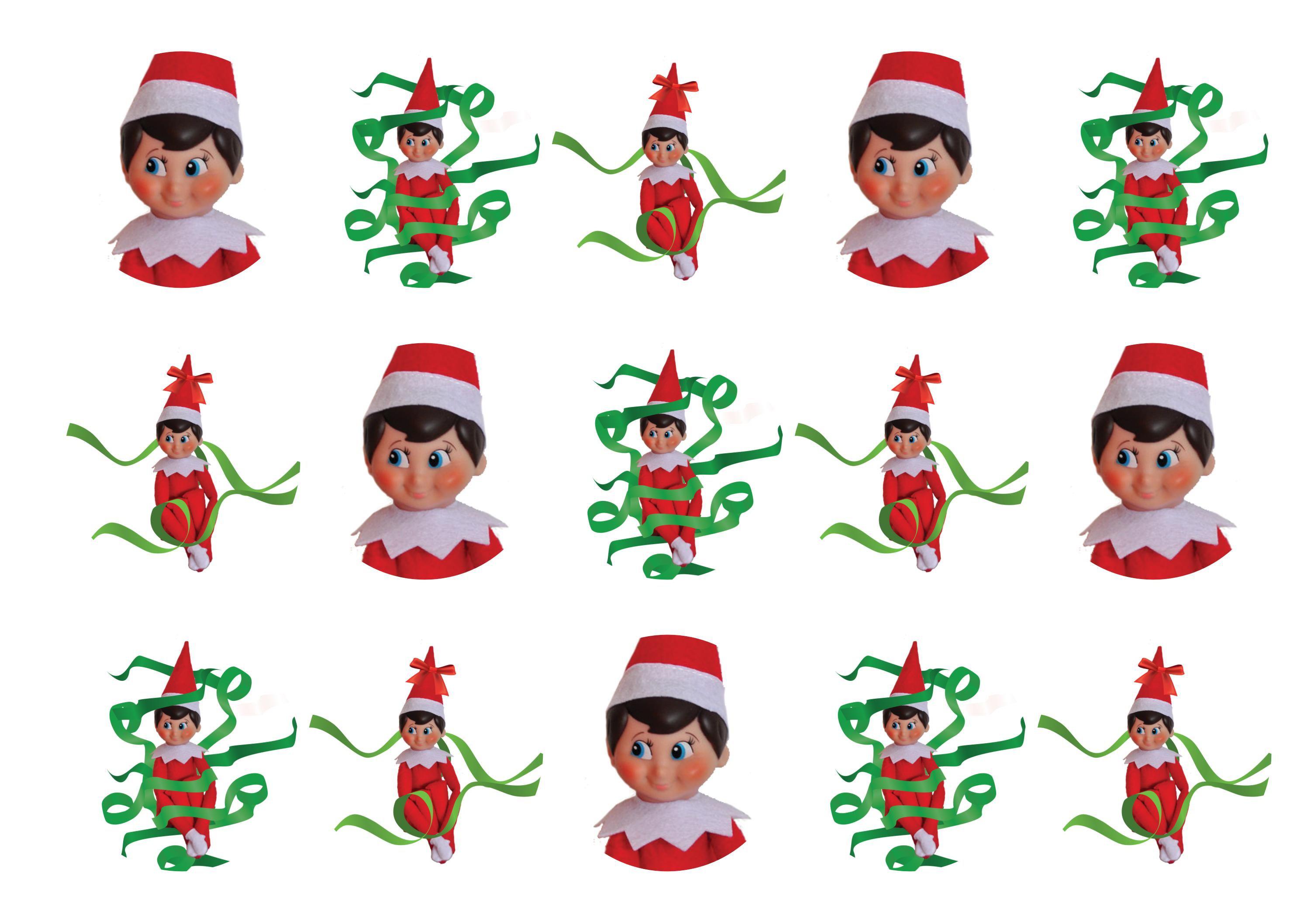 Elf on the Shelf... Ribbons-Edible cake toppers-Edibilis