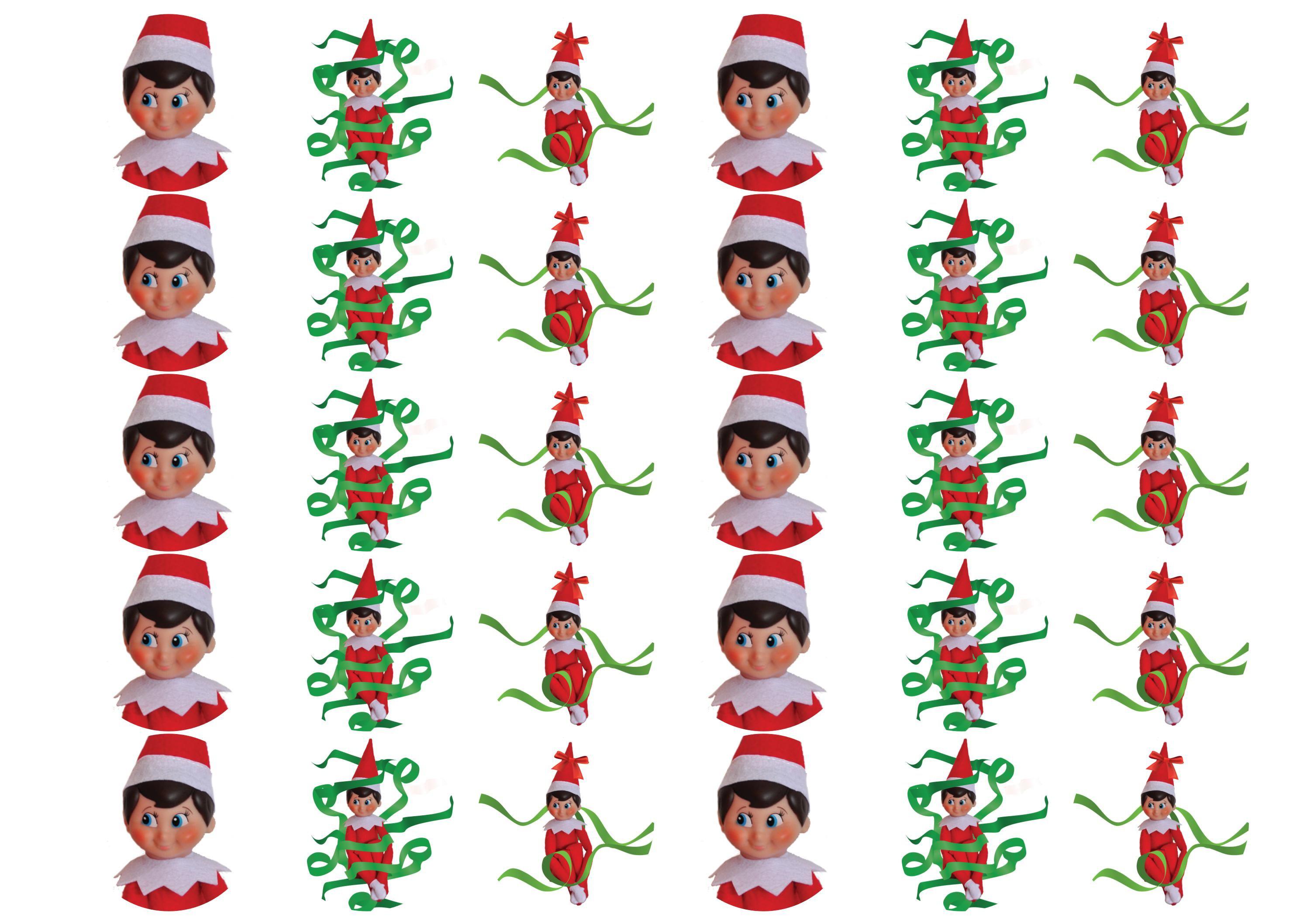Elf on the Shelf... Ribbons-Edible cake toppers-Edibilis