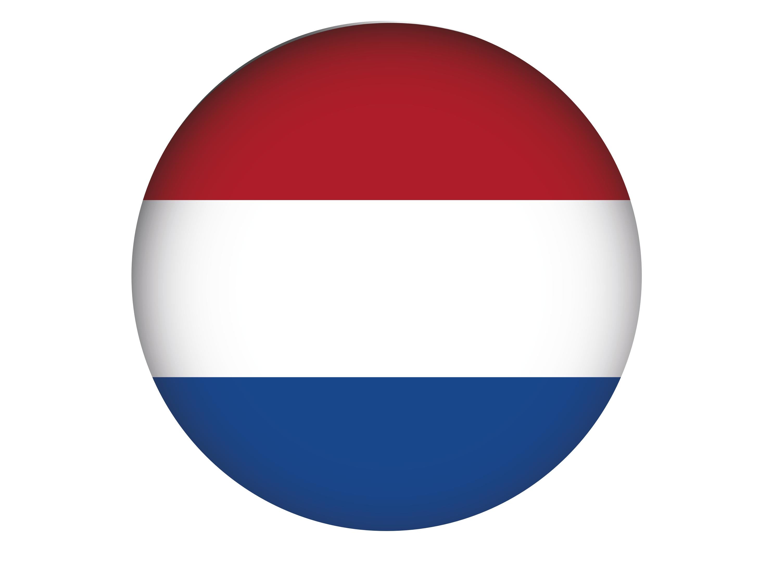 Large cake topper with the Netherlands flag