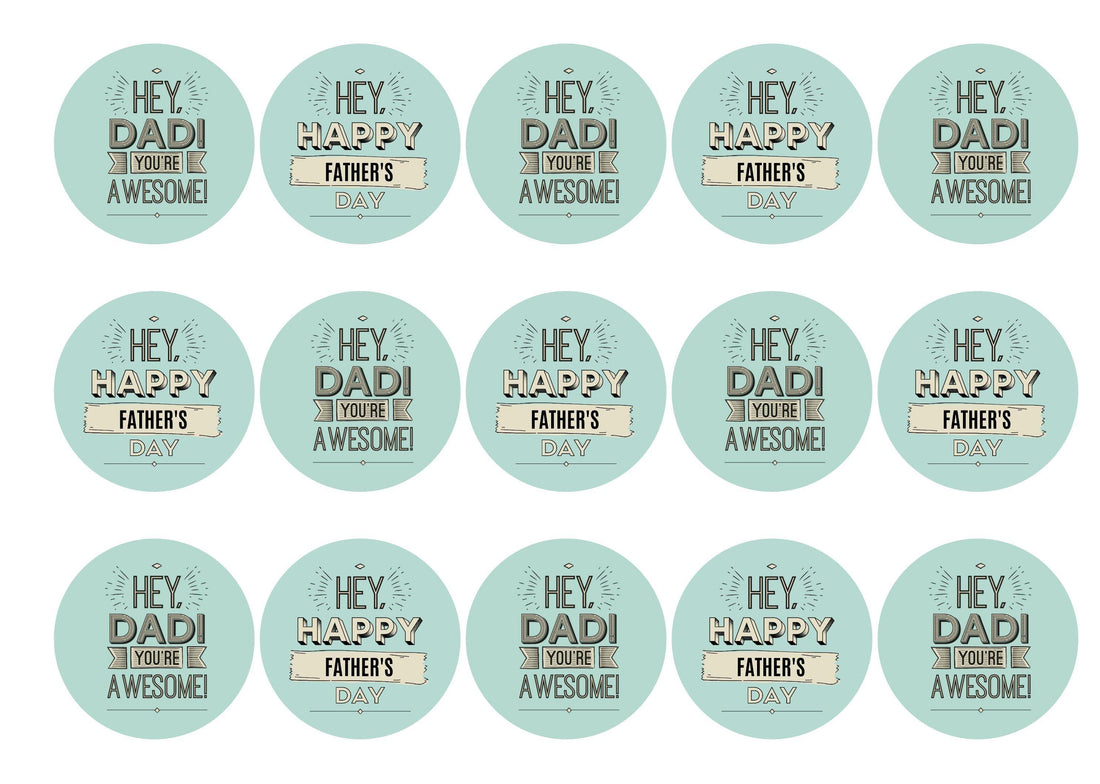 Edible cake toppers | Hey Dad! | Edibilis
