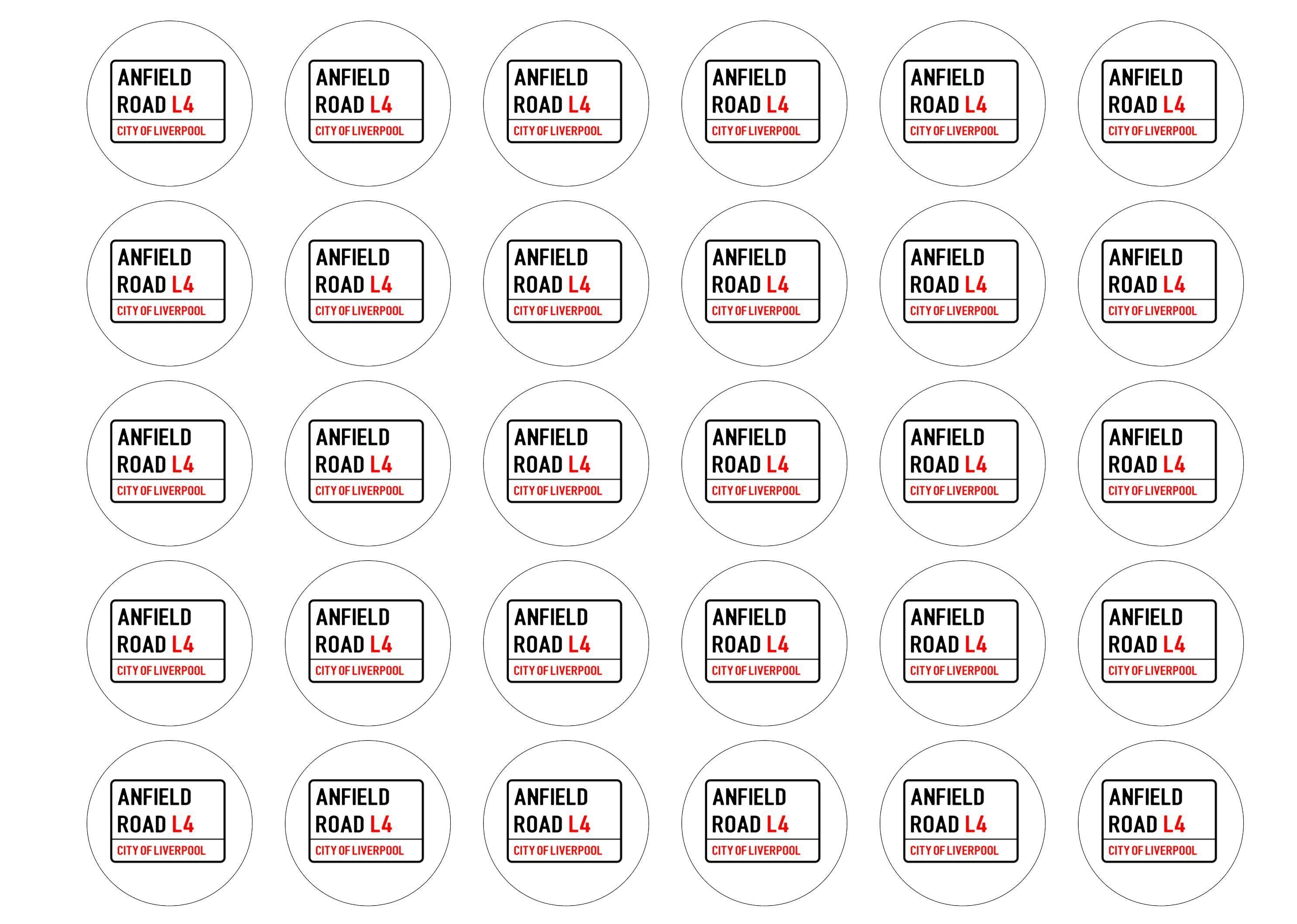 38mm printed edible cupcake toppers