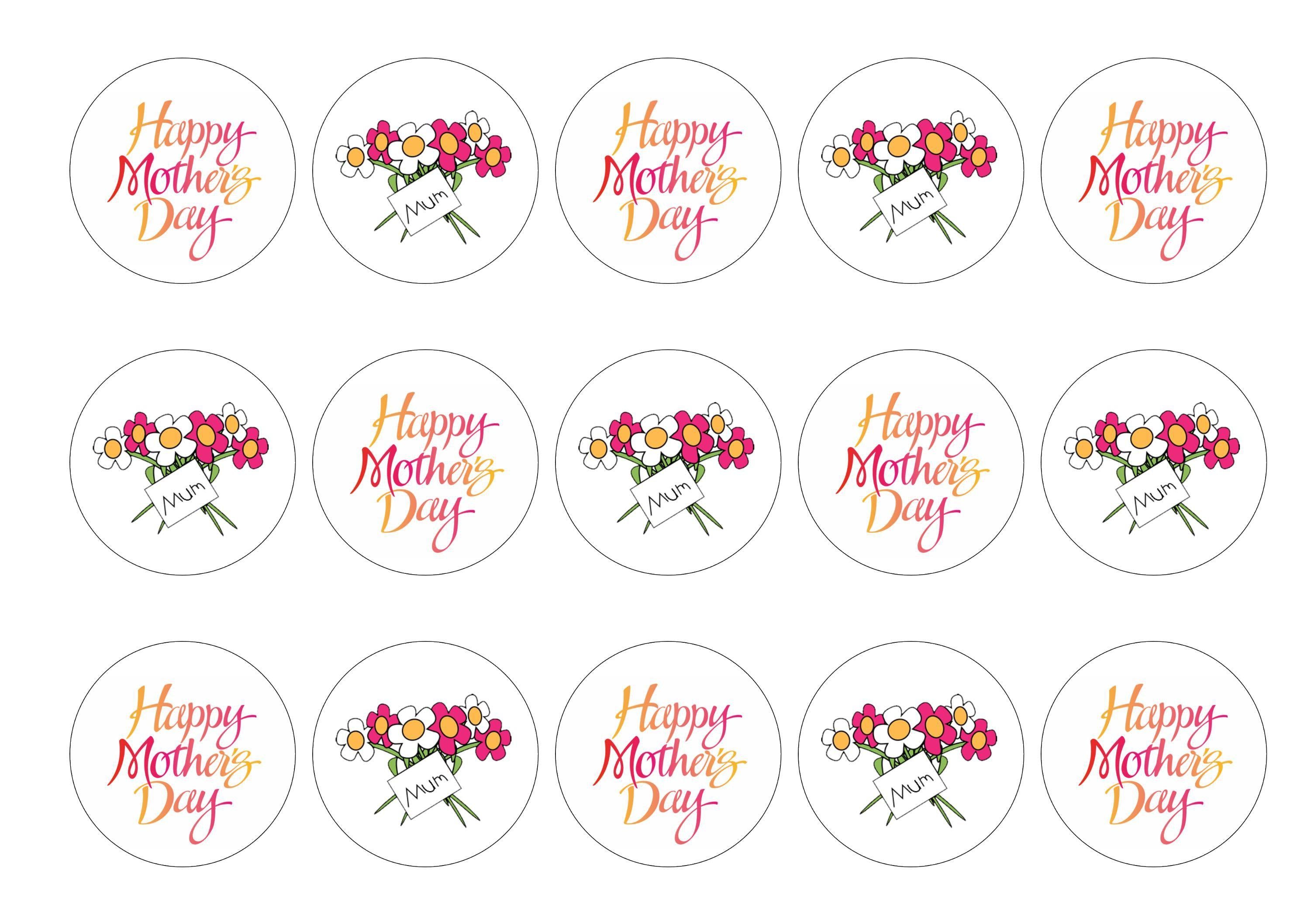 Mother's Day Flowers-Edible cake toppers-Edibilis