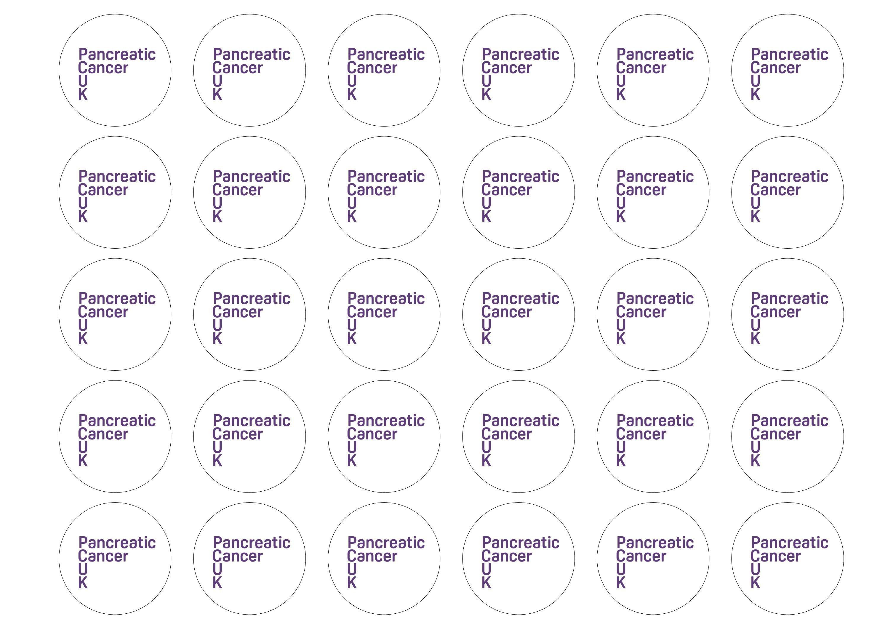 38mm printed edible cupcake toppers