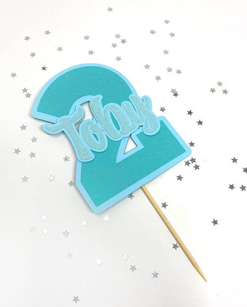 Age 2 Personalised Cake Topper