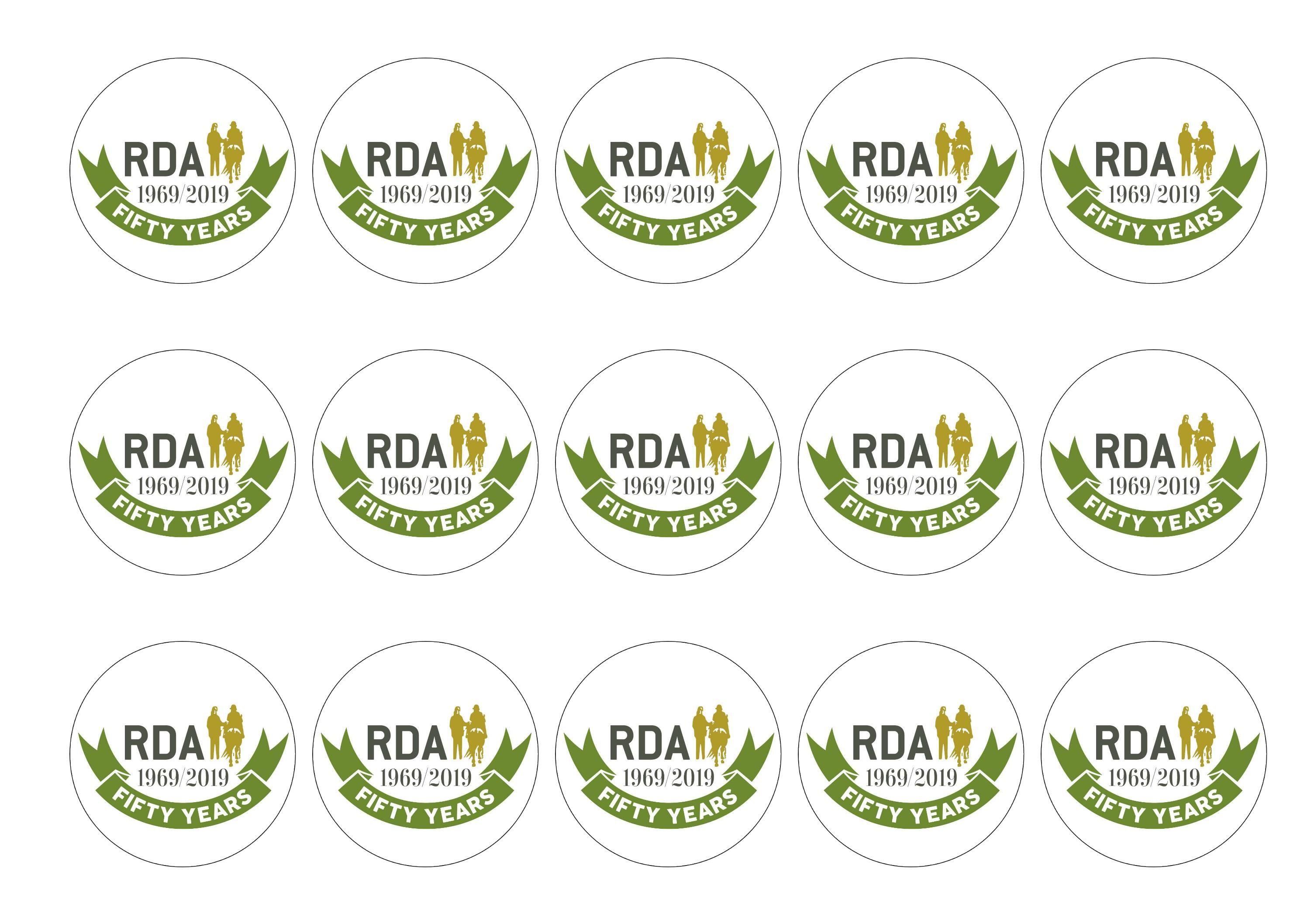 Pina Rda Topper Edible cake toppers | RDA Curved Banner | Edibilis