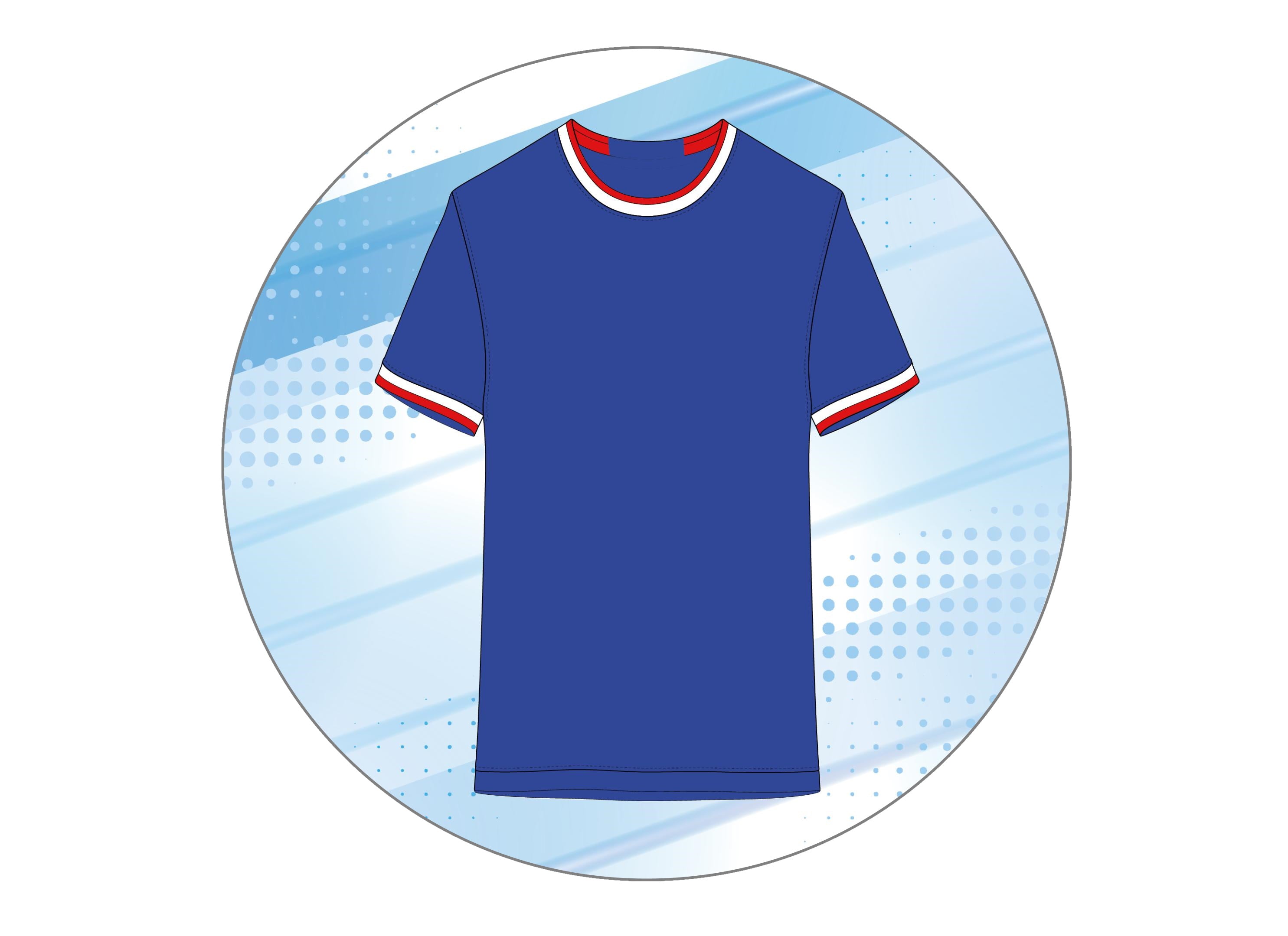 large Rangers FC football shirt cake topper