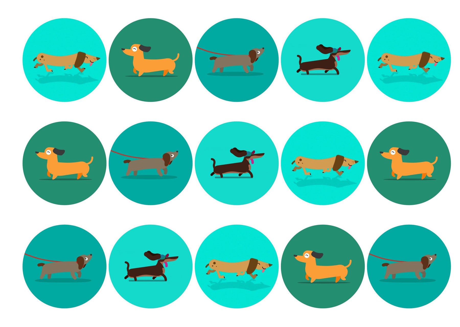 Edible cake toppers Sausage Dogs Edibilis