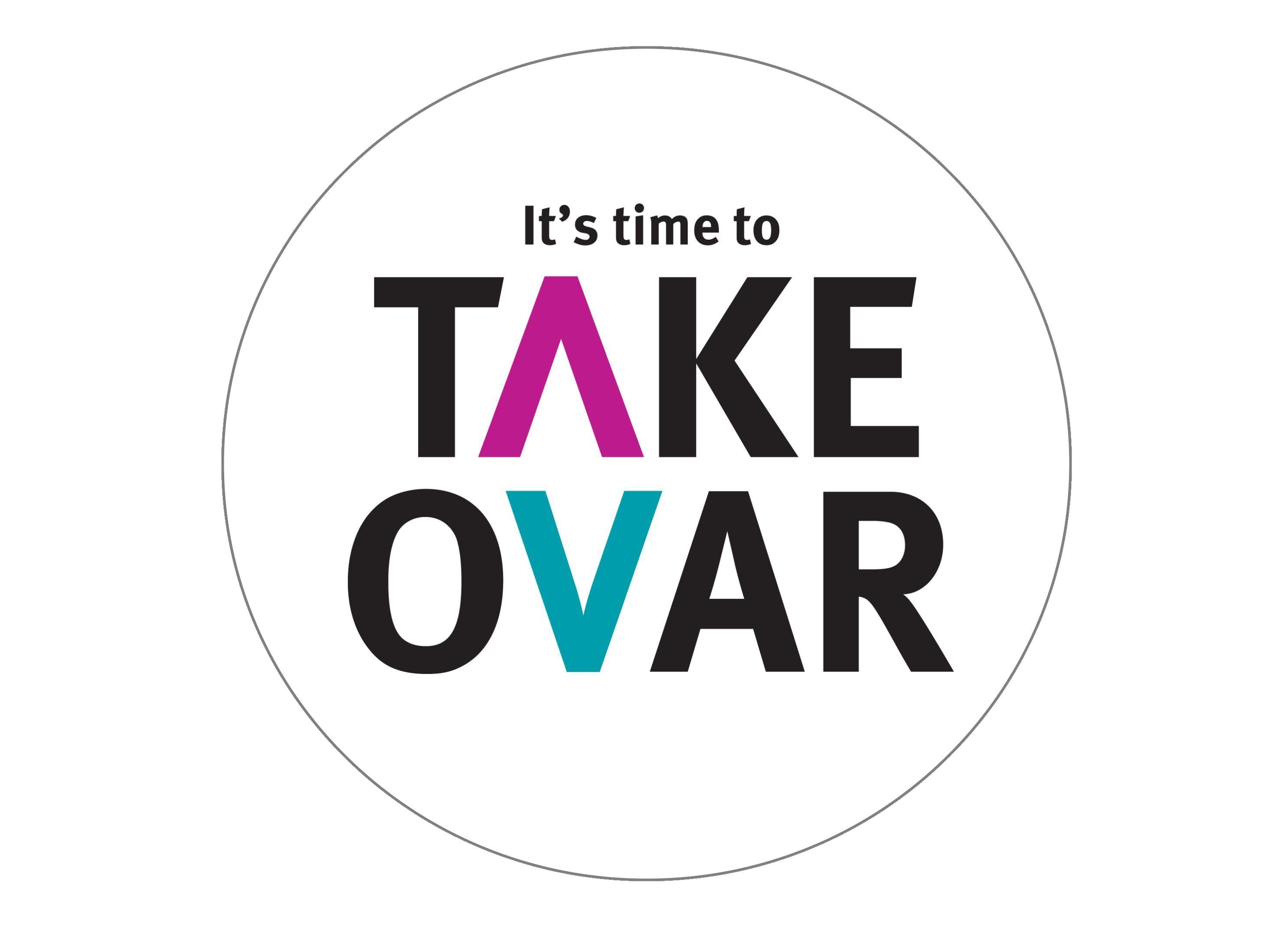 Large cake topper for the charity Target Ovarian Cancer - Take Ovar