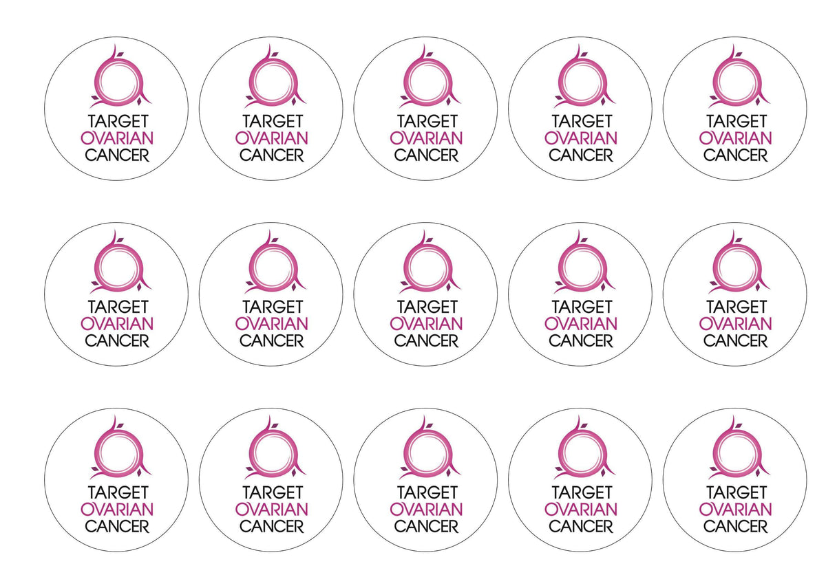 Edible cake toppers Target Ovarian Cancer Logo Edibilis