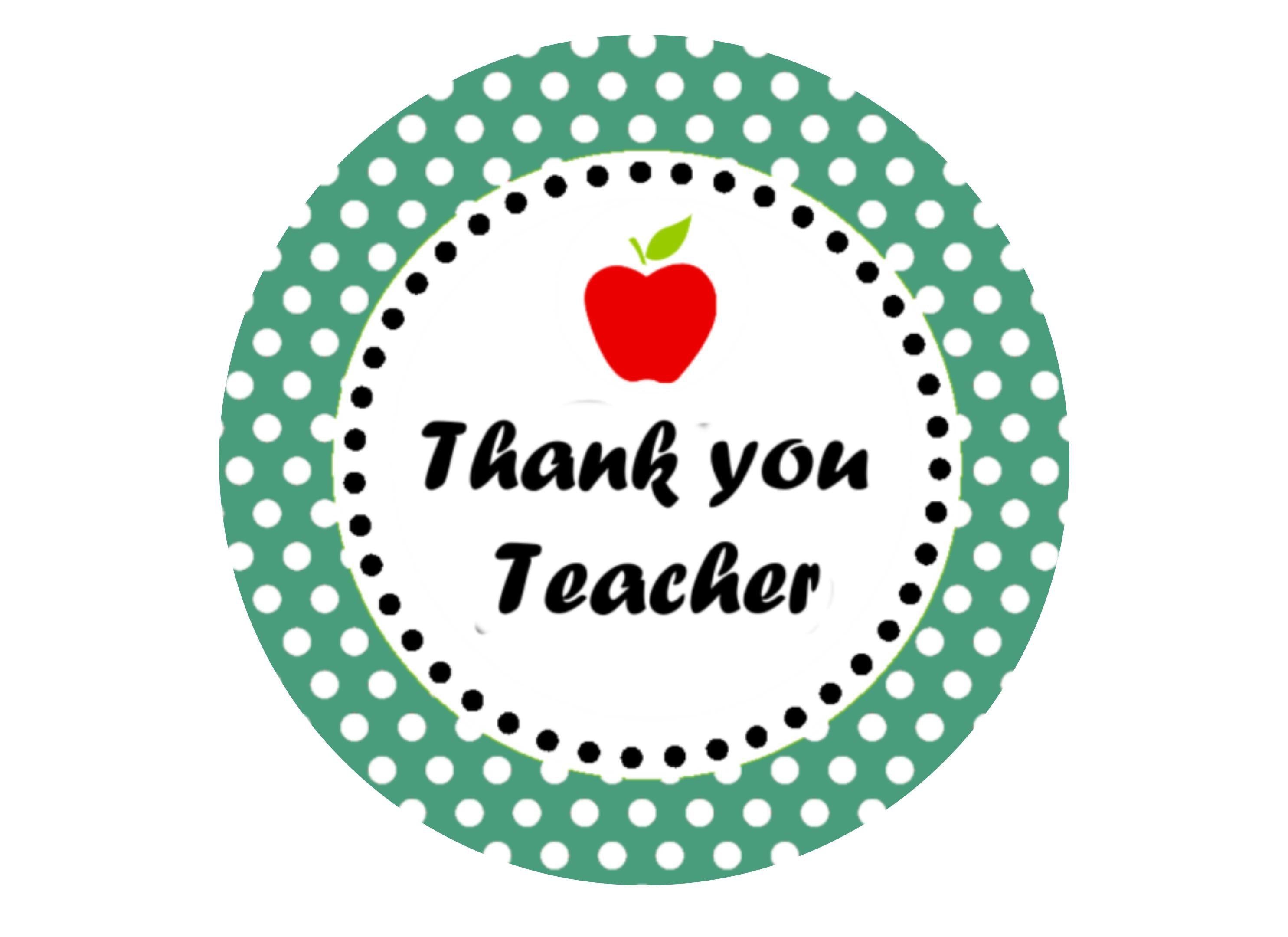 Large cake topper to say Thank You Teacher