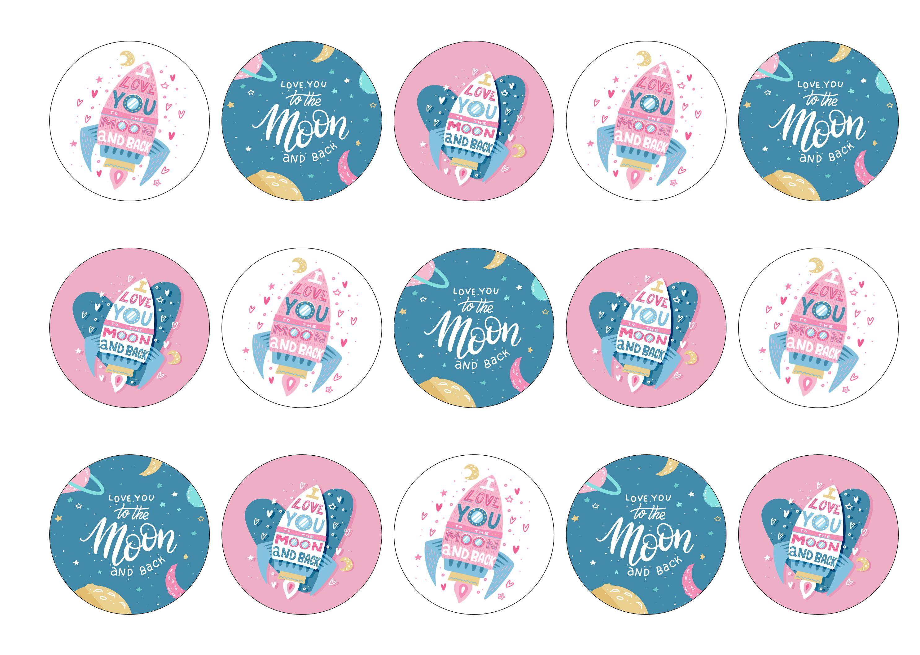 15 toppers with a valentine theme i love you to the moon and back
