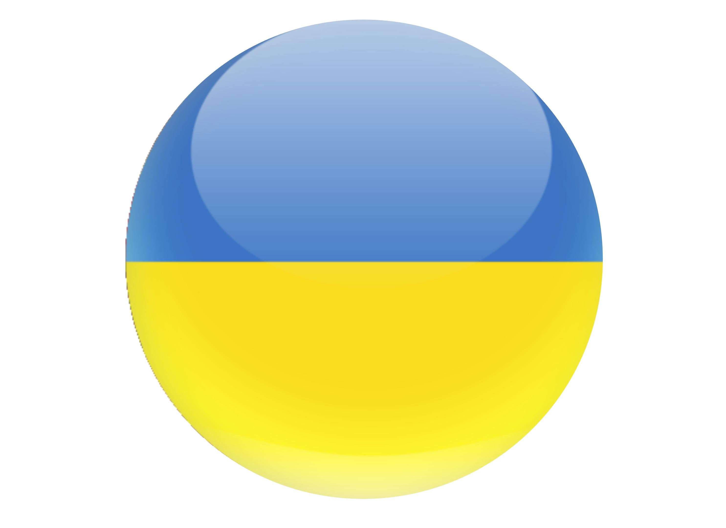Large round Ukraine Flag cake topperperfect for Euros 2021