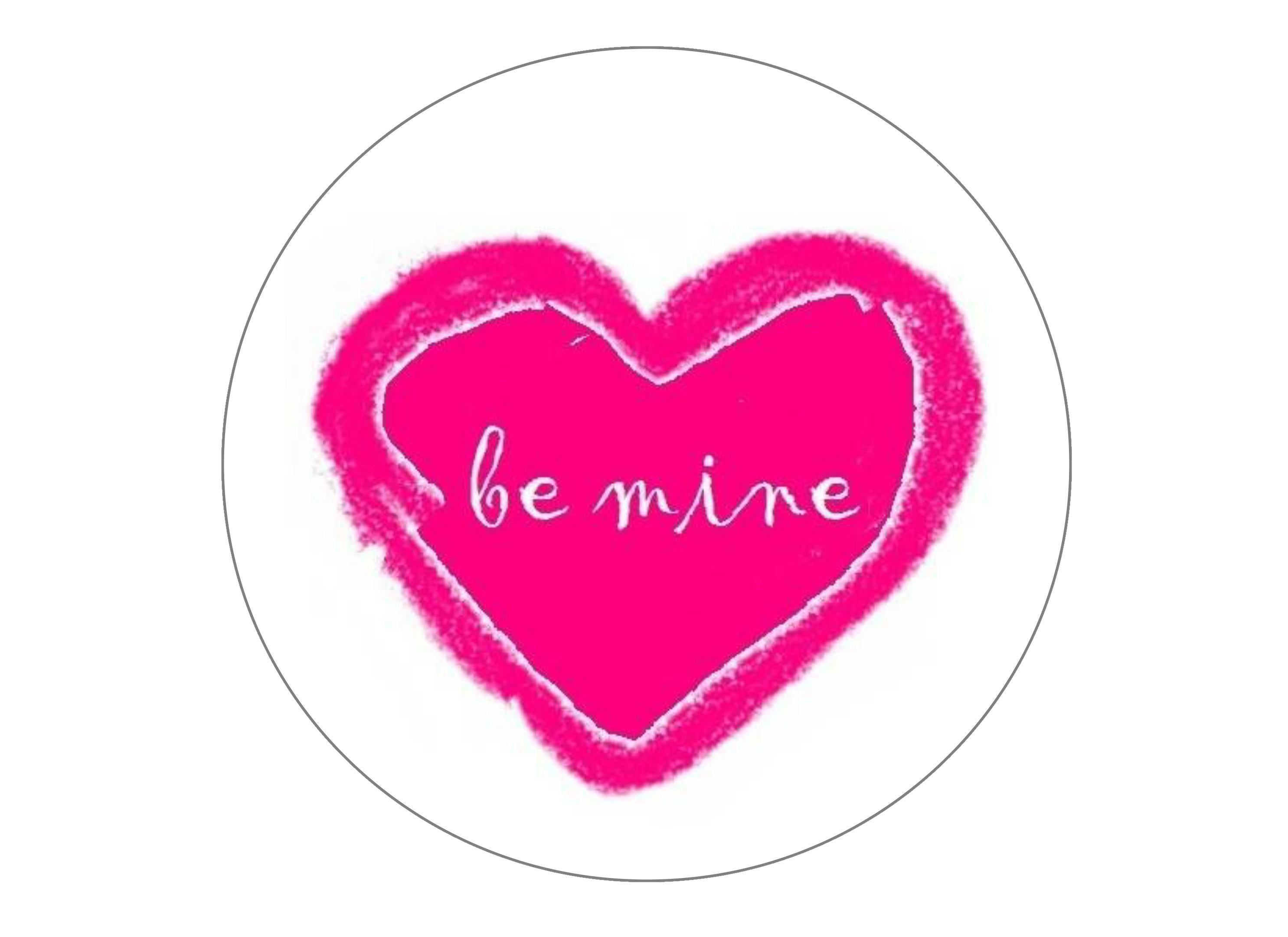 Printed edible 8" cake topper for Valentines Day