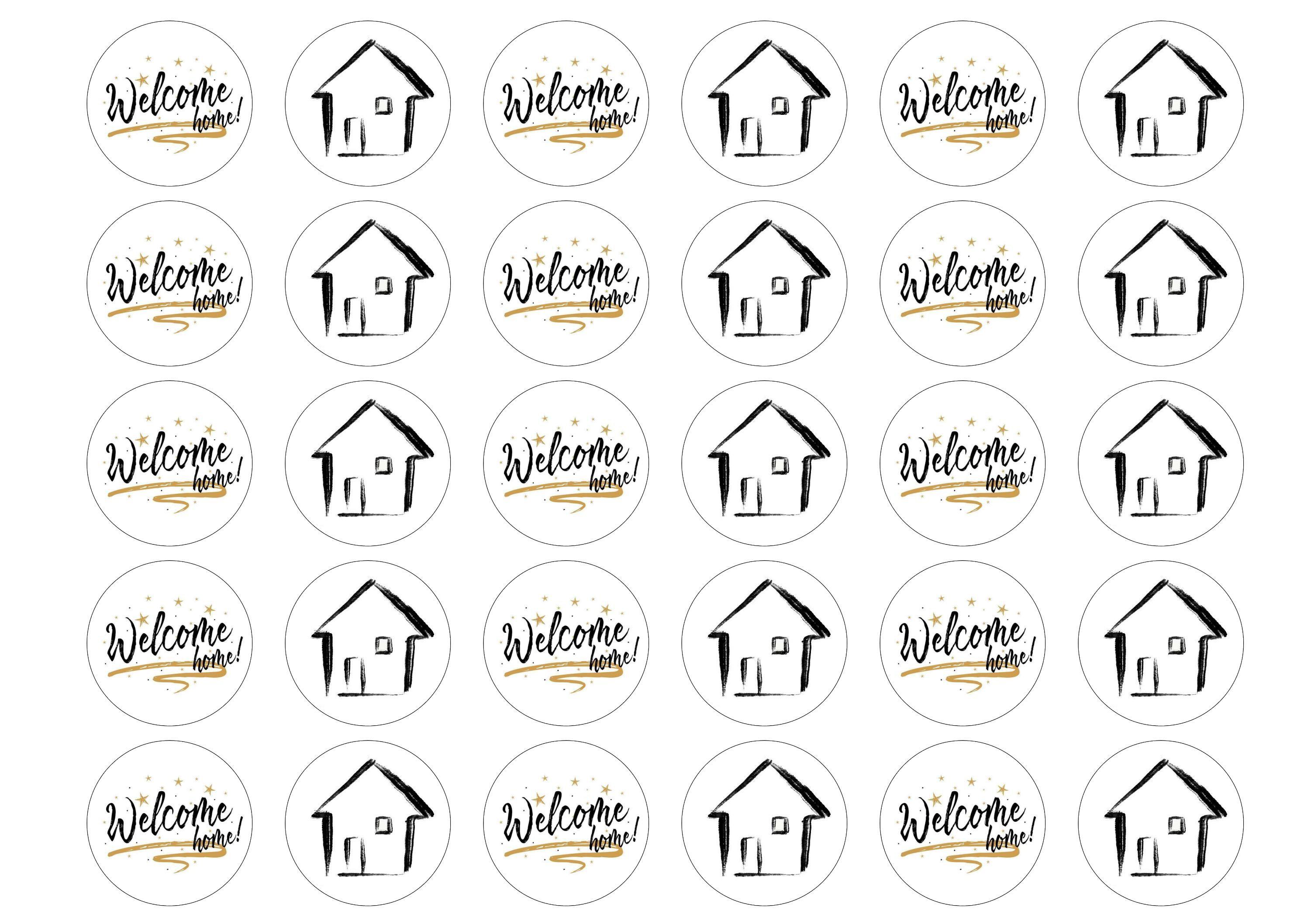 Welcome Home-Edible cake toppers-Edibilis